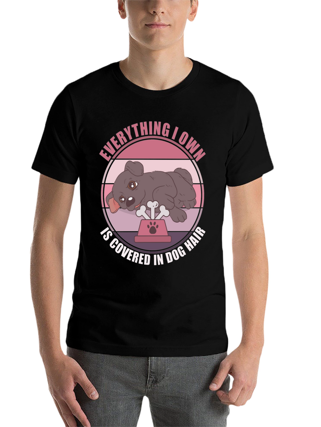 Dog Hair Lover T-Shirt - Cute Dog Design