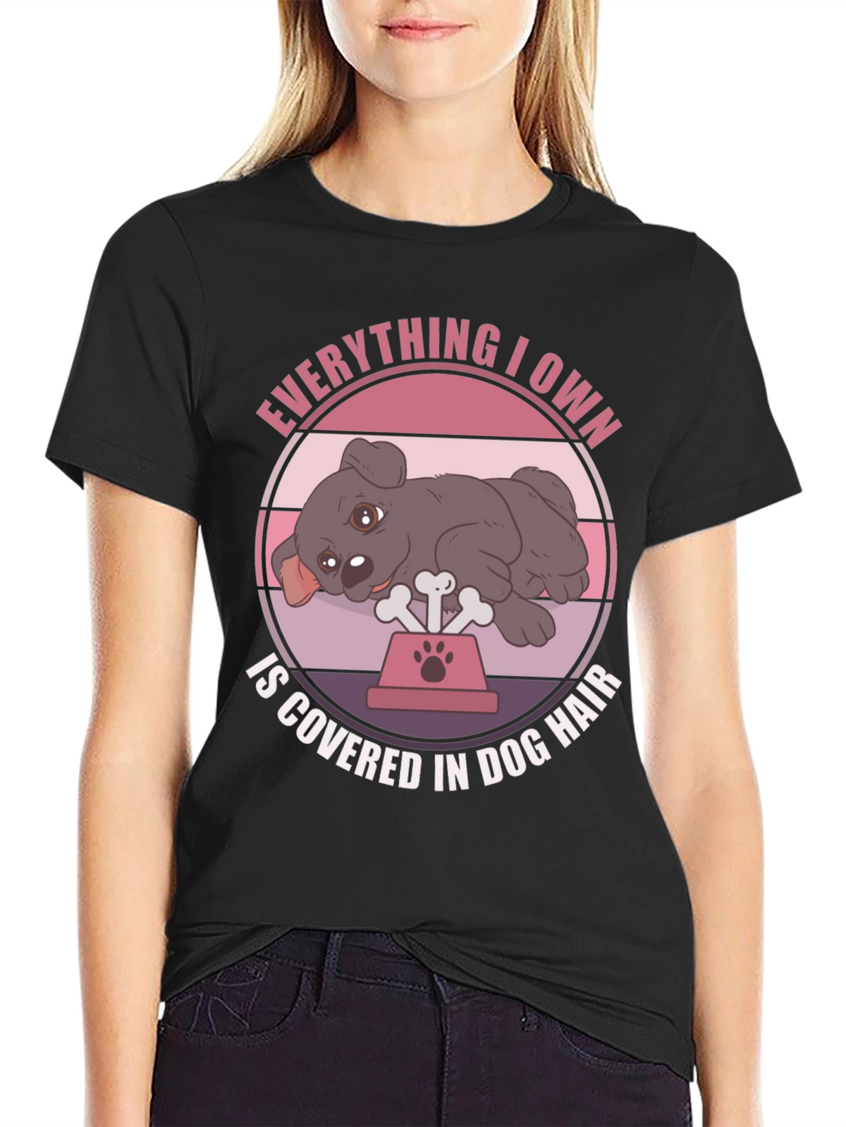 Dog Hair Lover T-Shirt - Cute Dog Design