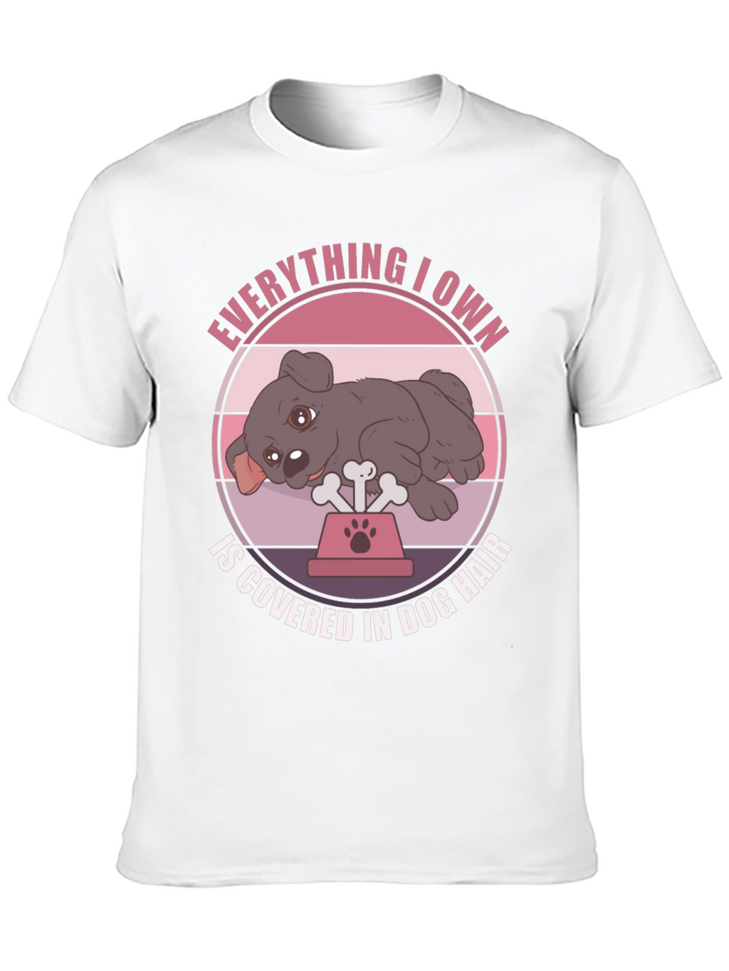 Dog Hair Lover T-Shirt - Cute Dog Design