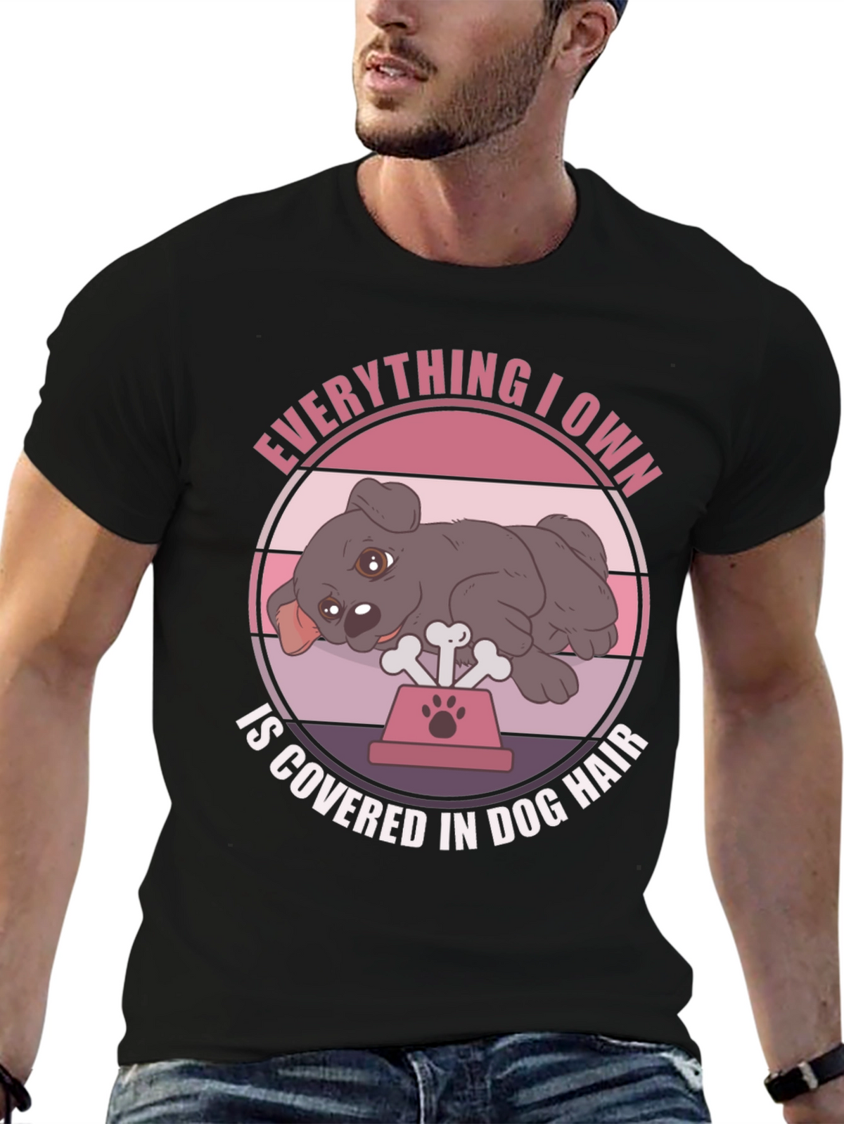 Dog Hair Lover T-Shirt - Cute Dog Design