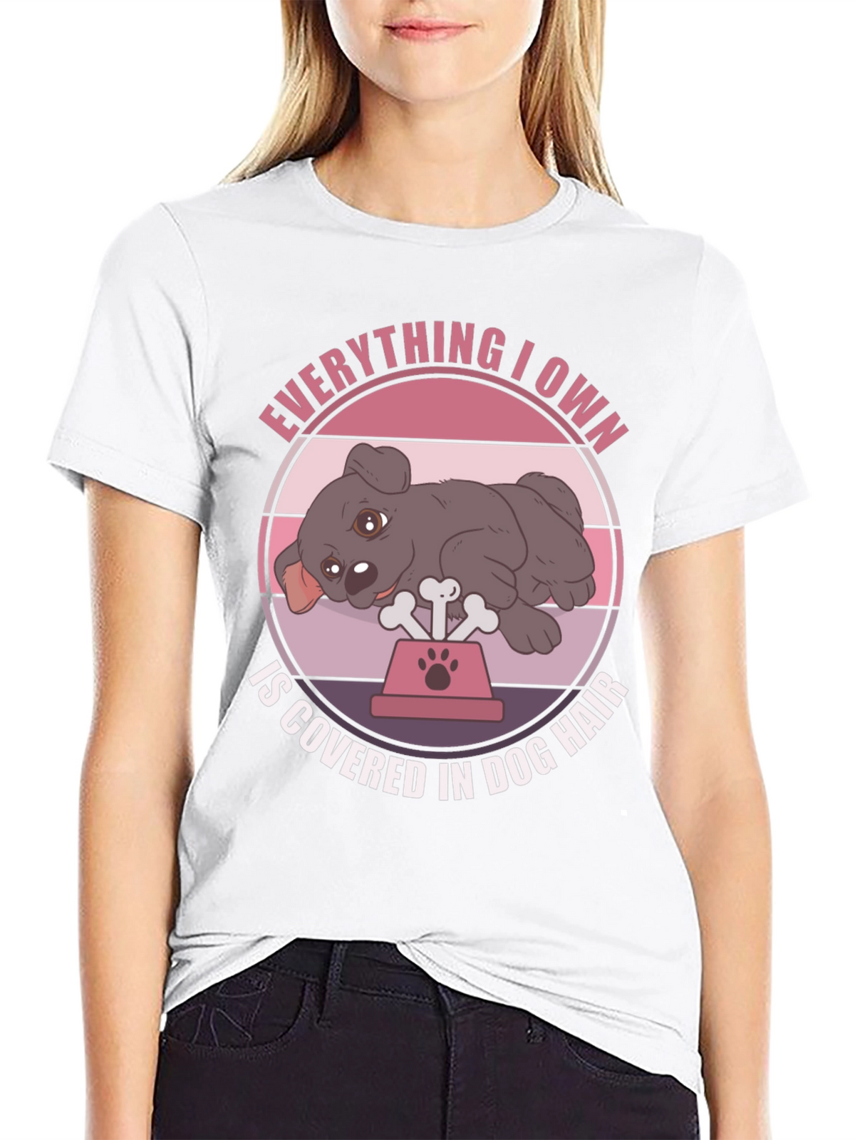 Dog Hair Lover T-Shirt - Cute Dog Design