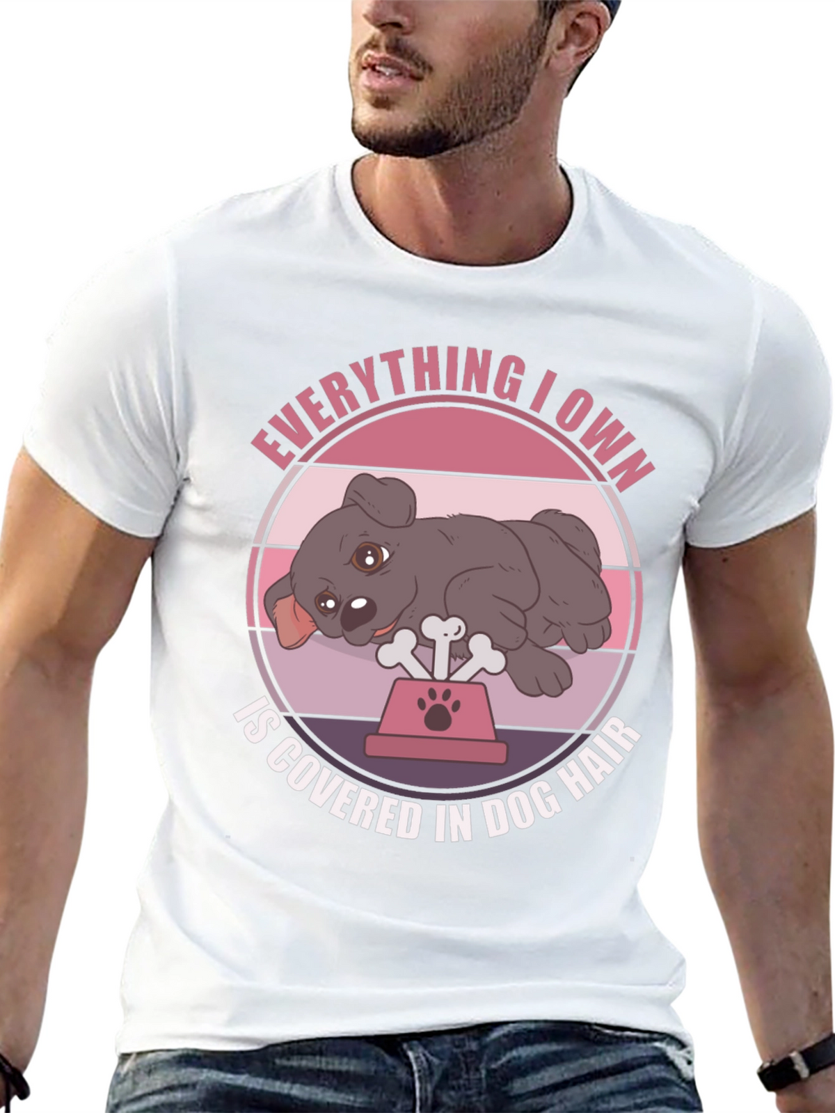 Dog Hair Lover T-Shirt - Cute Dog Design