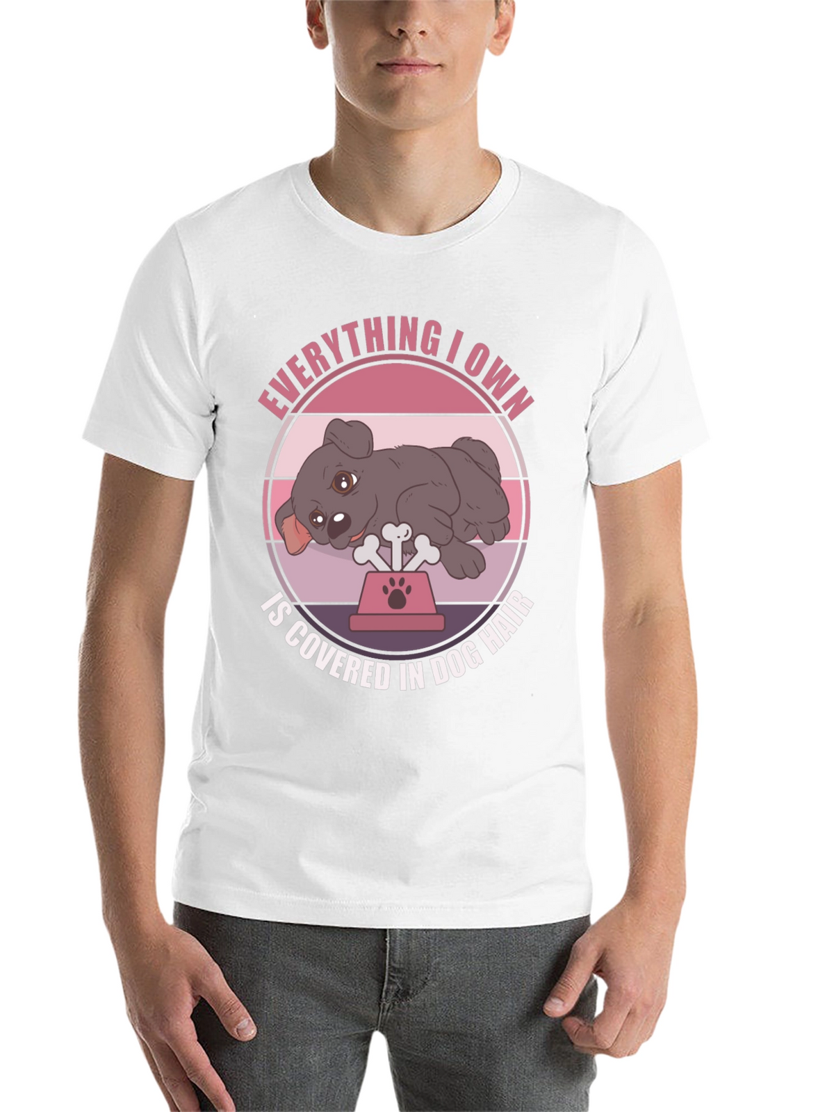 Dog Hair Lover T-Shirt - Cute Dog Design