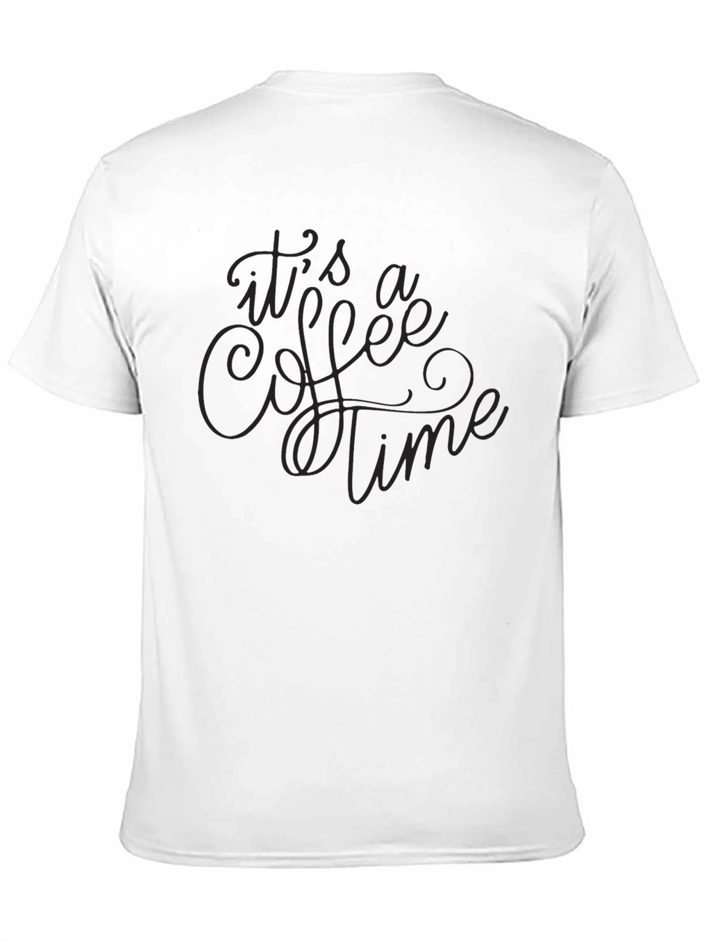 Its Coffee Time Black Graphic Tee