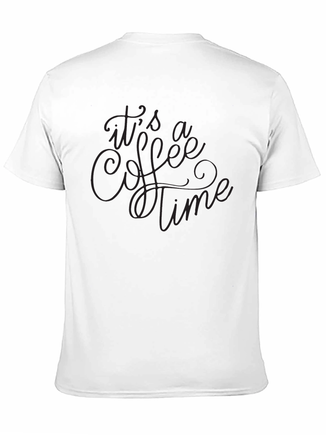 Its Coffee Time Black Graphic Tee