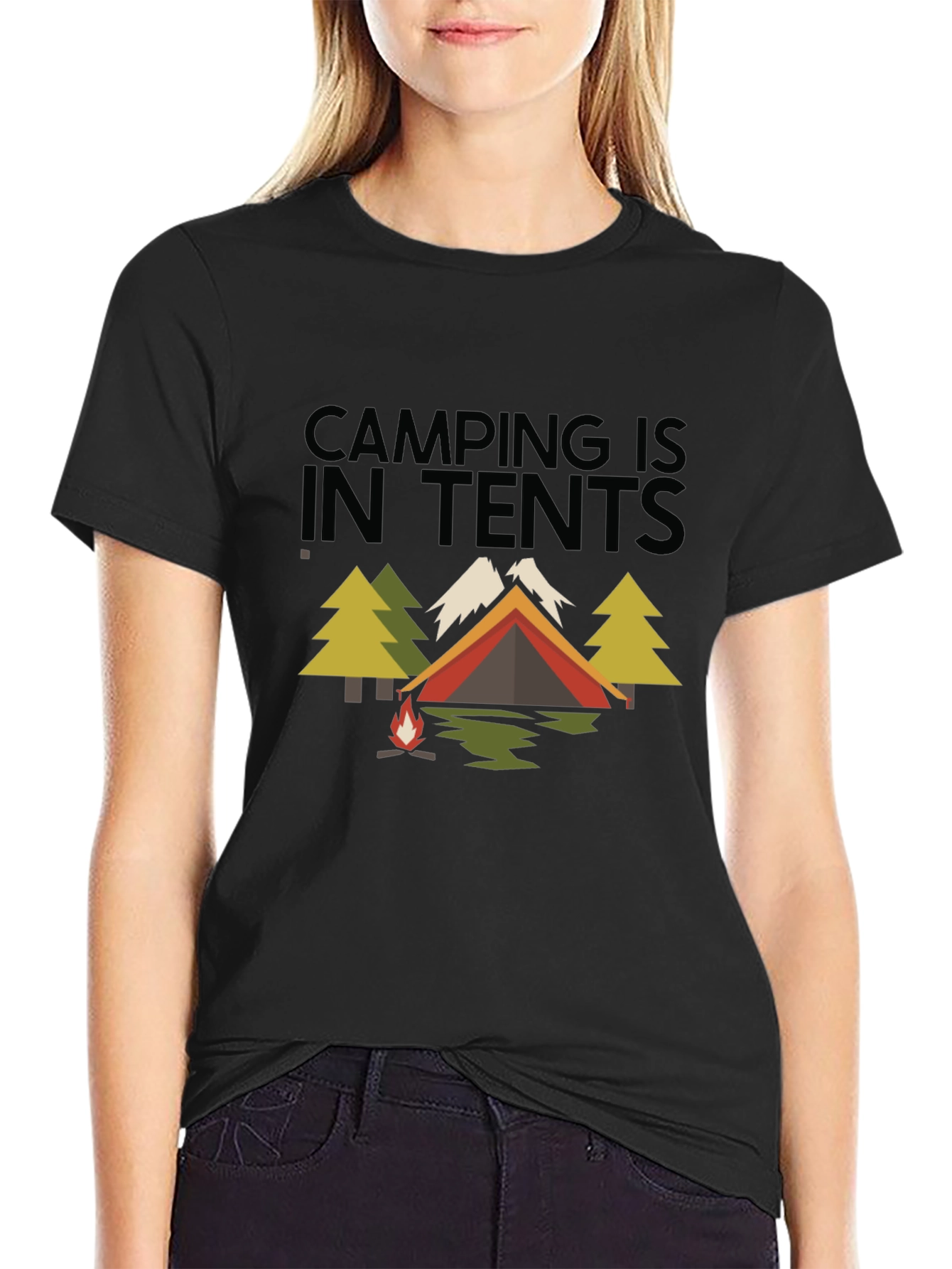 Camping in Tents Graphic Tee - Adventure Ready