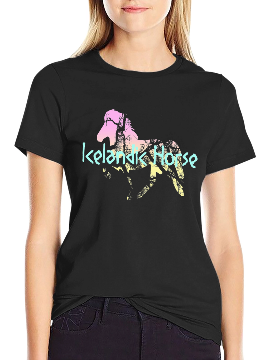 Icelandic Horse Graphic Tee - Stylish Comfort
