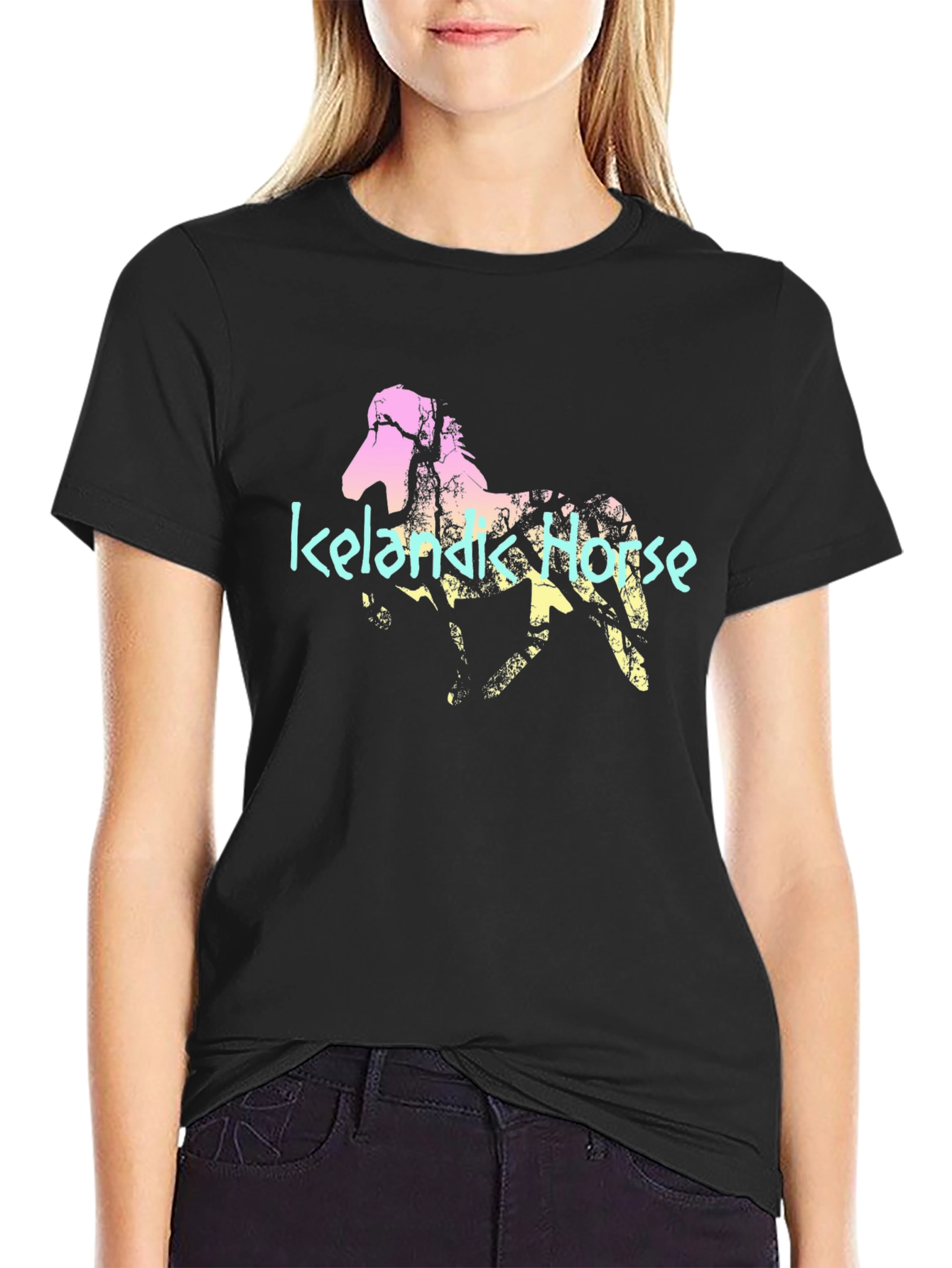 Icelandic Horse Graphic Tee - Stylish Comfort