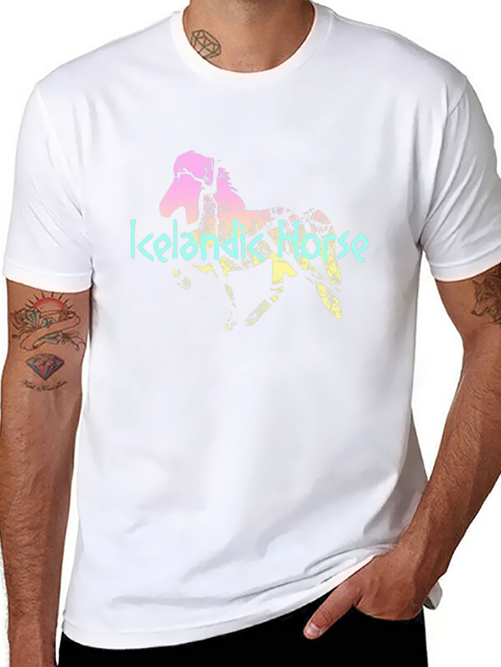 Icelandic Horse Graphic Tee - Stylish Comfort