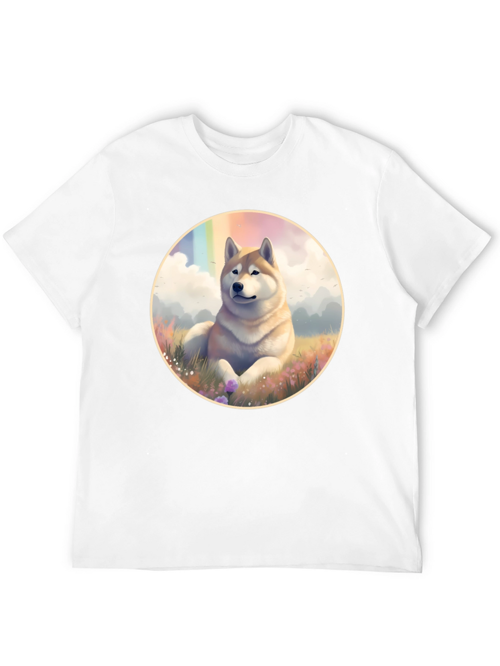 Shiba Inu Rainbow T-Shirt - Unique Dog Lover Tee