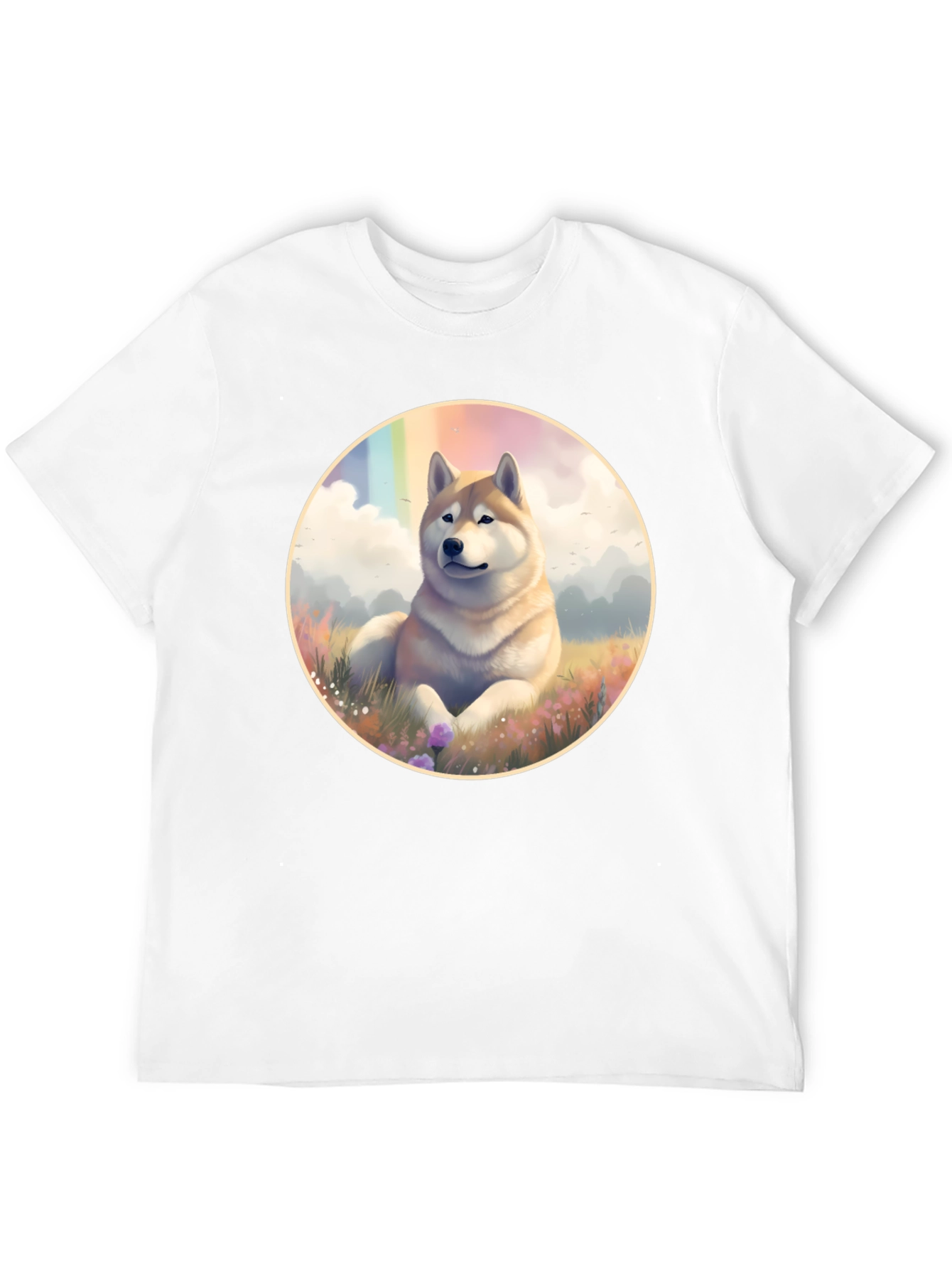 Shiba Inu Rainbow T-Shirt - Unique Dog Lover Tee