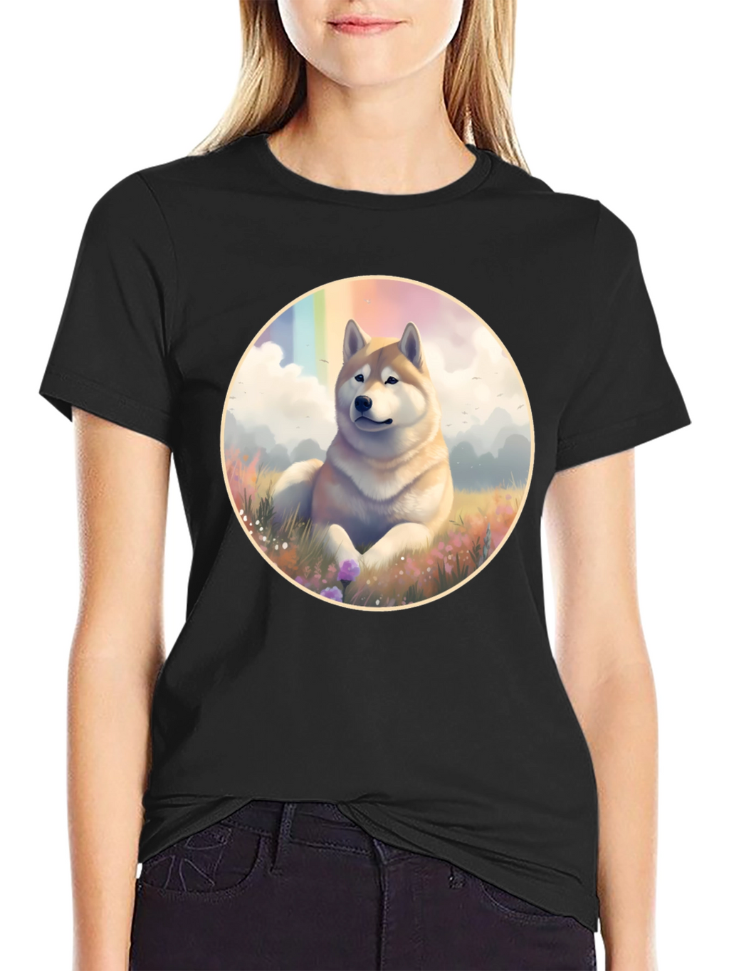 Shiba Inu Rainbow T-Shirt - Unique Dog Lover Tee