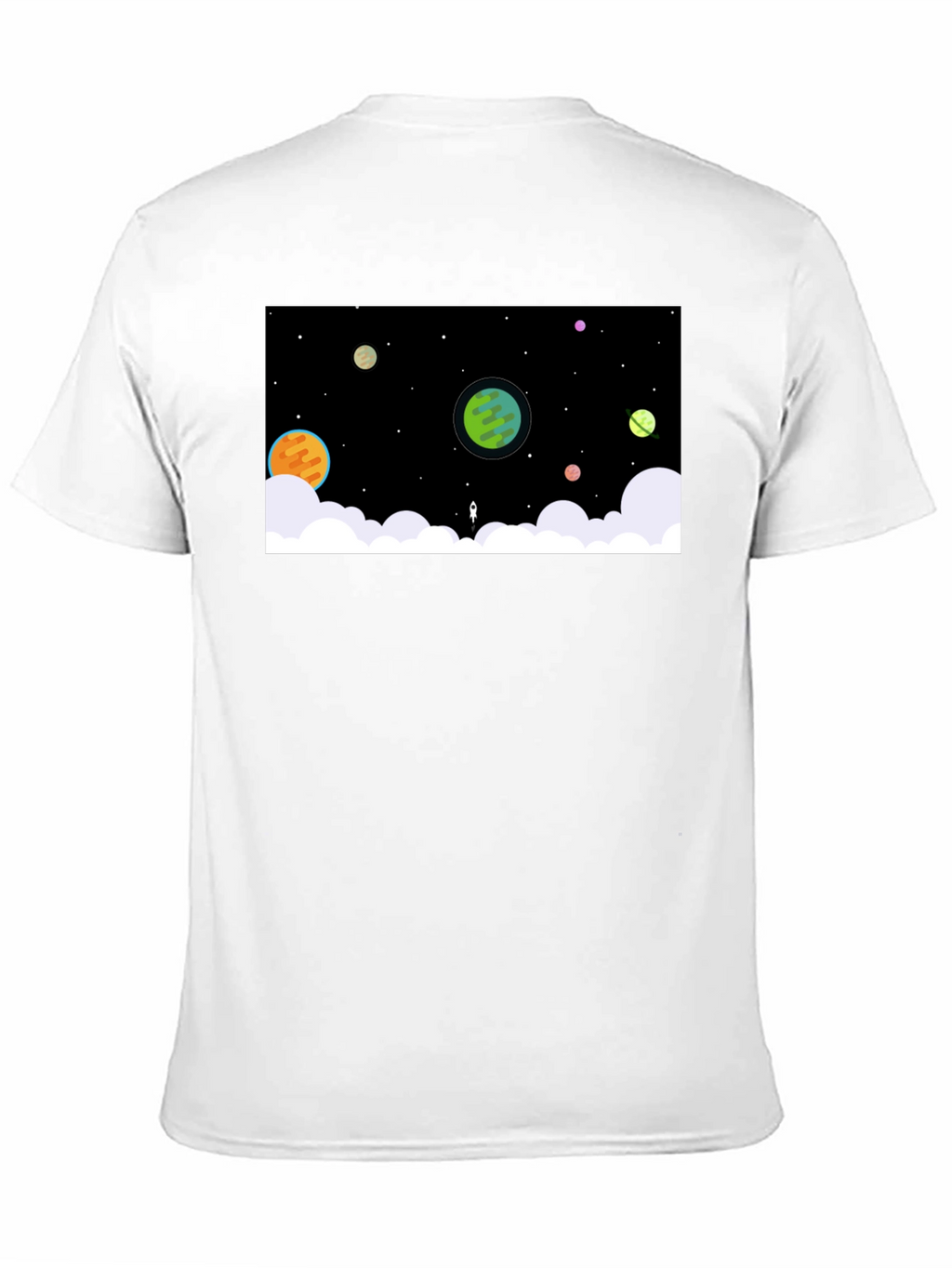 Cosmic Dreamer Black T-Shirt - Space Scene