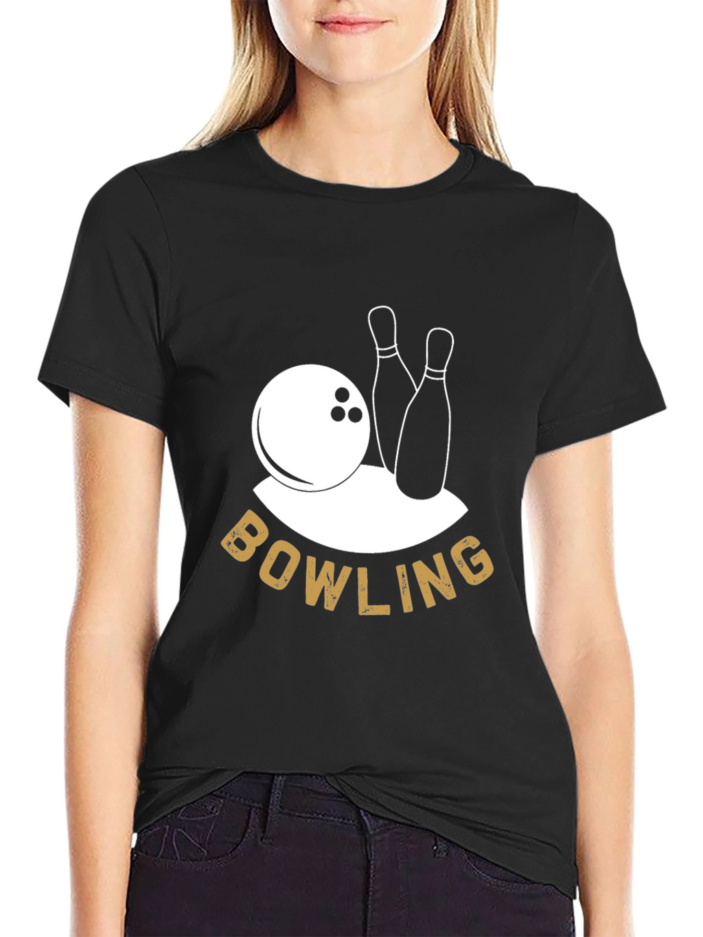 Bowling Graphic Tee - Black