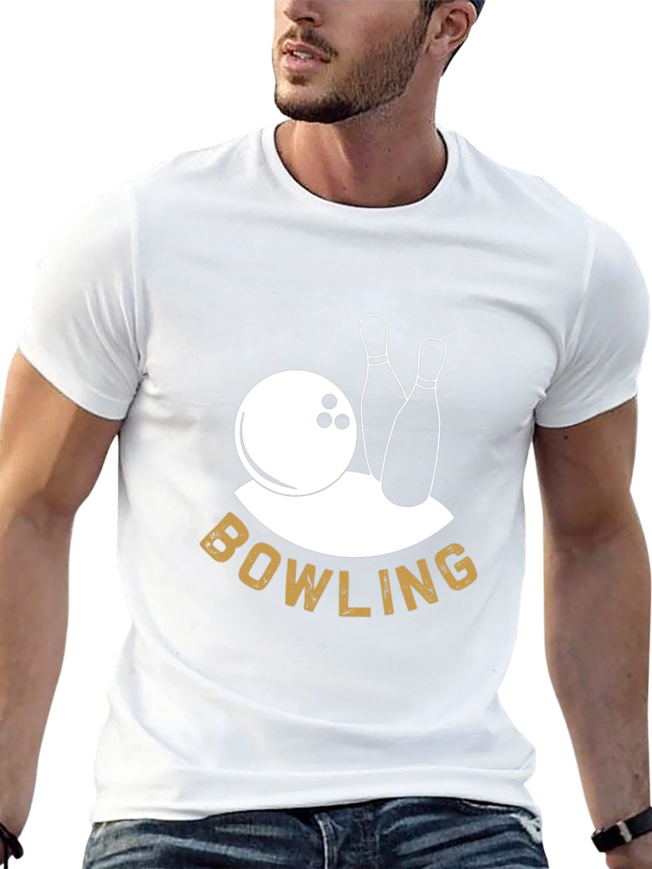 Bowling Graphic Tee - Black