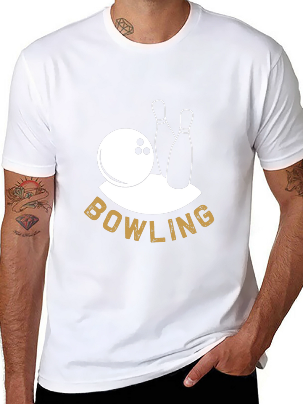 Bowling Graphic Tee - Black