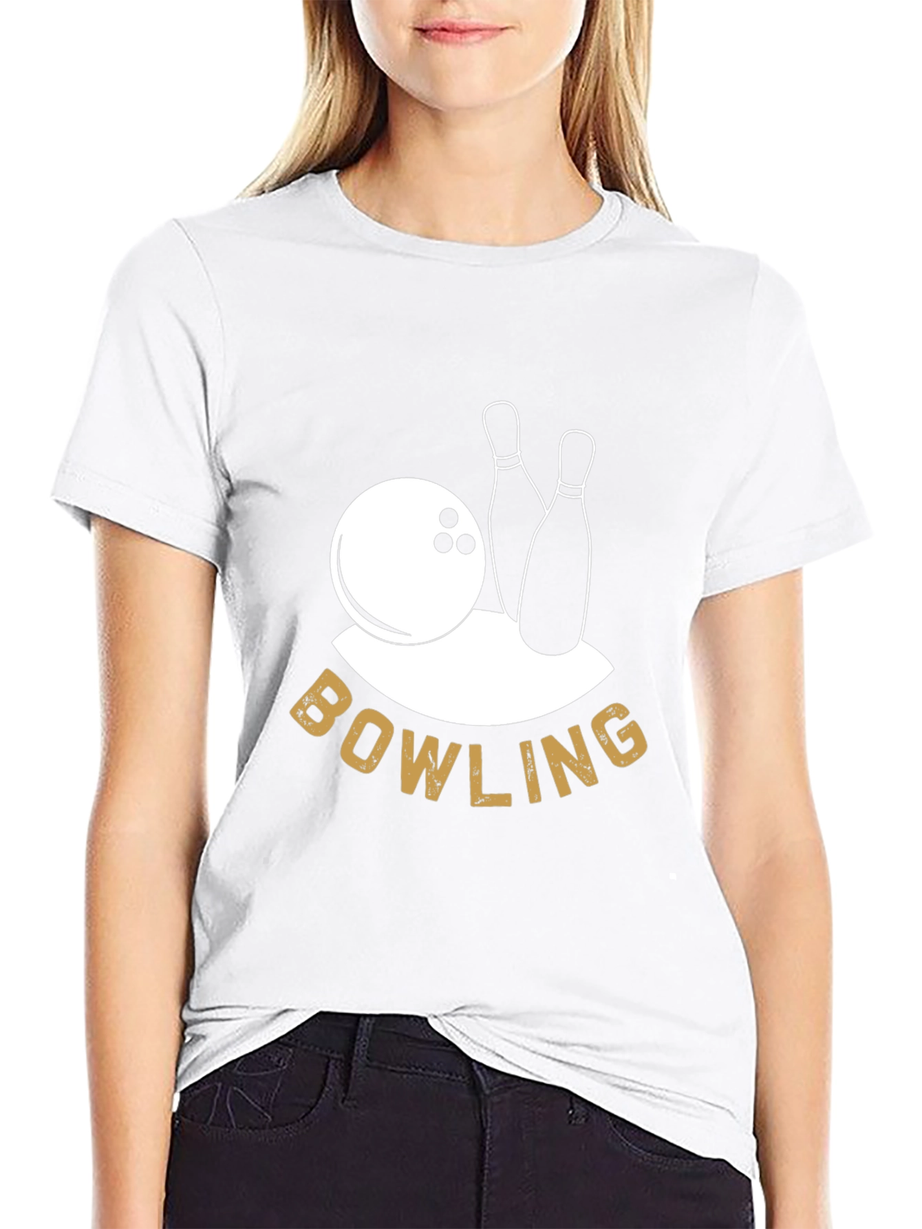 Bowling Graphic Tee - Black