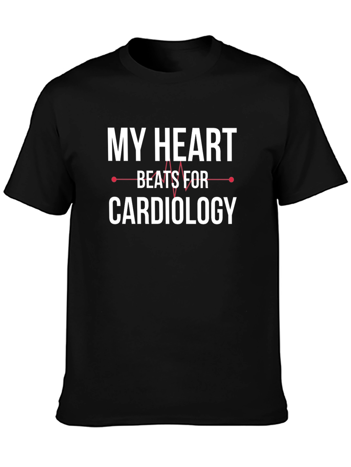 Cardiology T-Shirt - Heartbeat Design