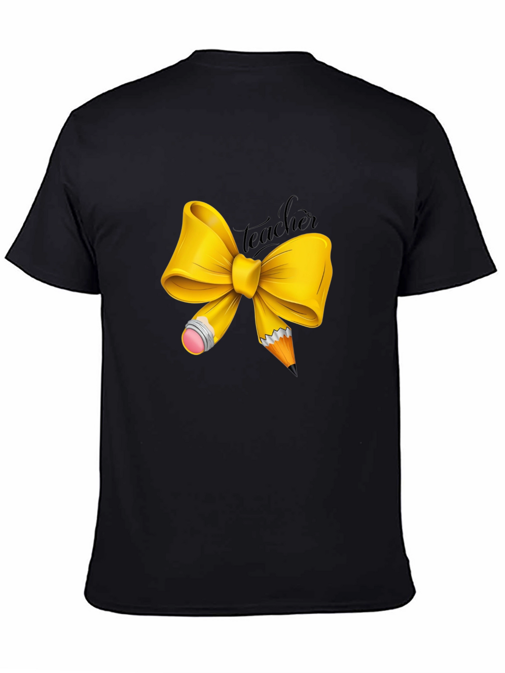 Teacher Bow Graphic T-Shirt - Unisex Crew Neck