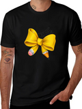 Teacher Bow Graphic T-Shirt - Unisex Crew Neck