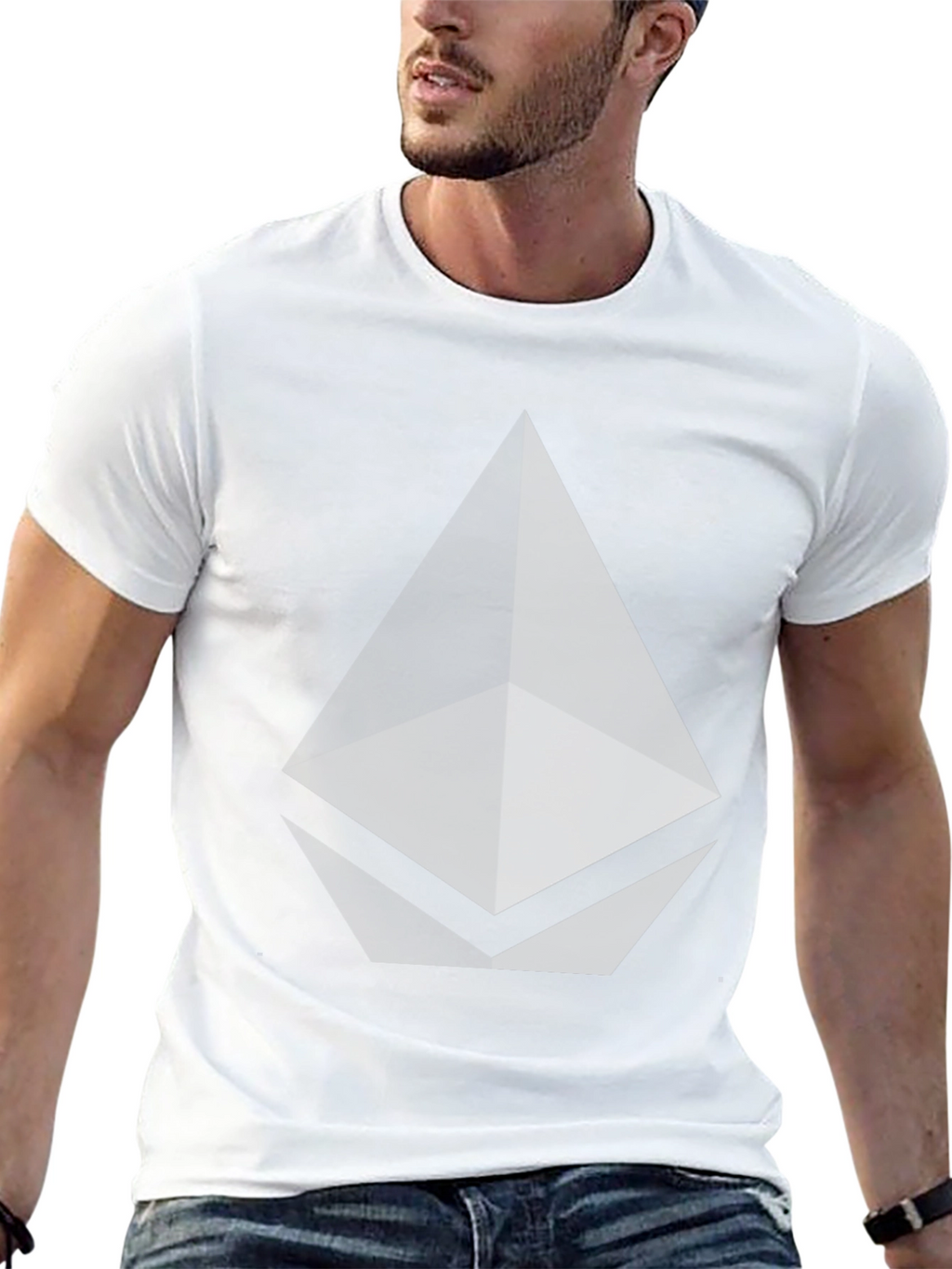 Ethereum Logo Black T-Shirt Crypto Currency Tee