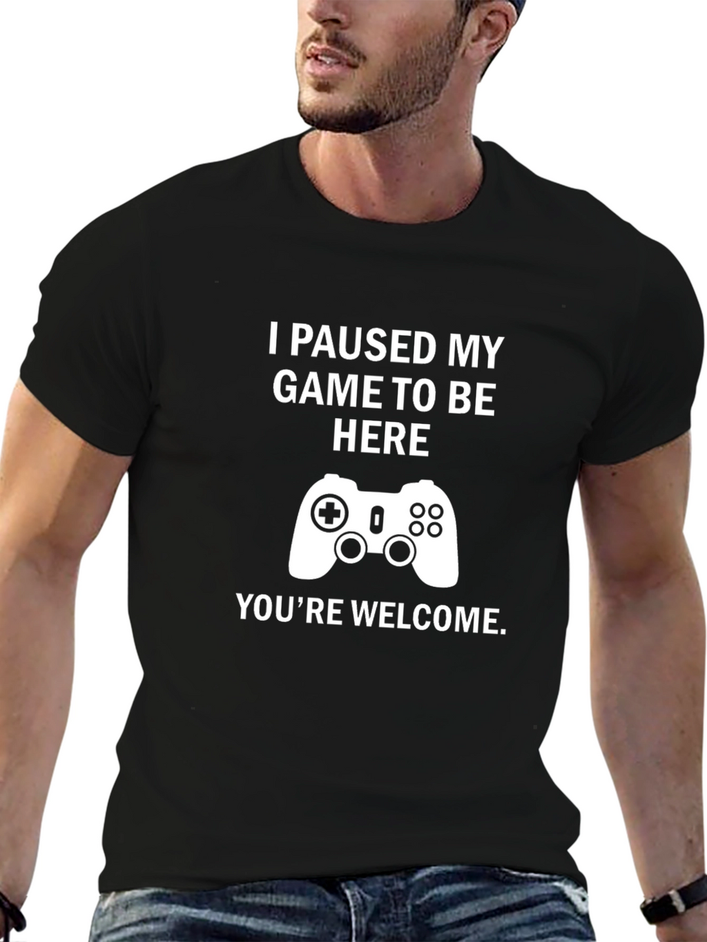 Funny Gamer T-Shirt - I Paused My Game