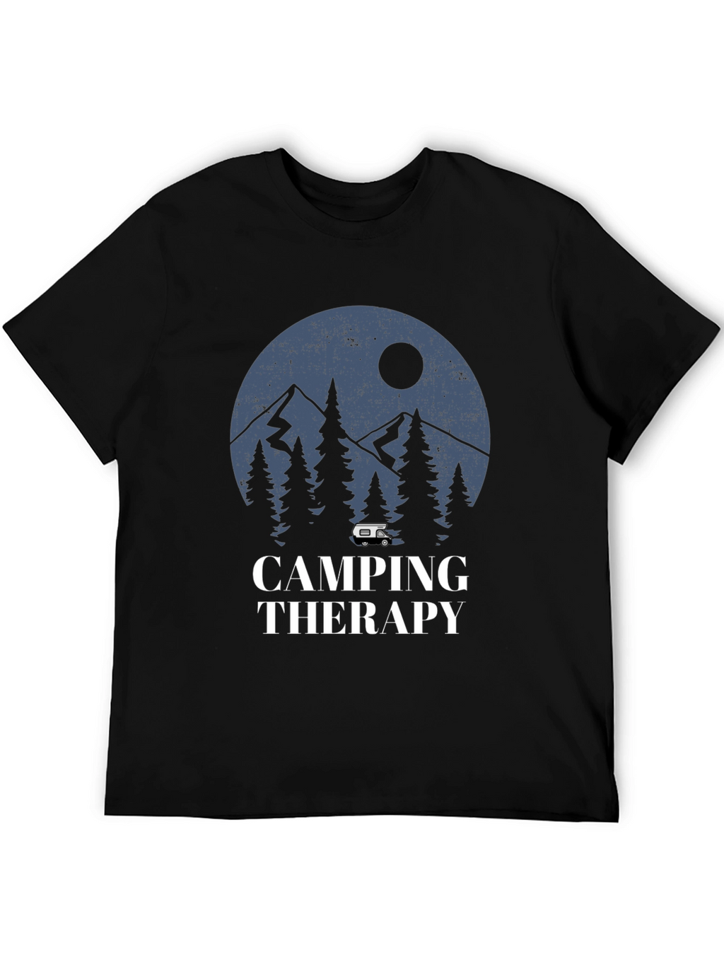 Camping Therapy Graphic Tee - Outdoor Adventure Shirt