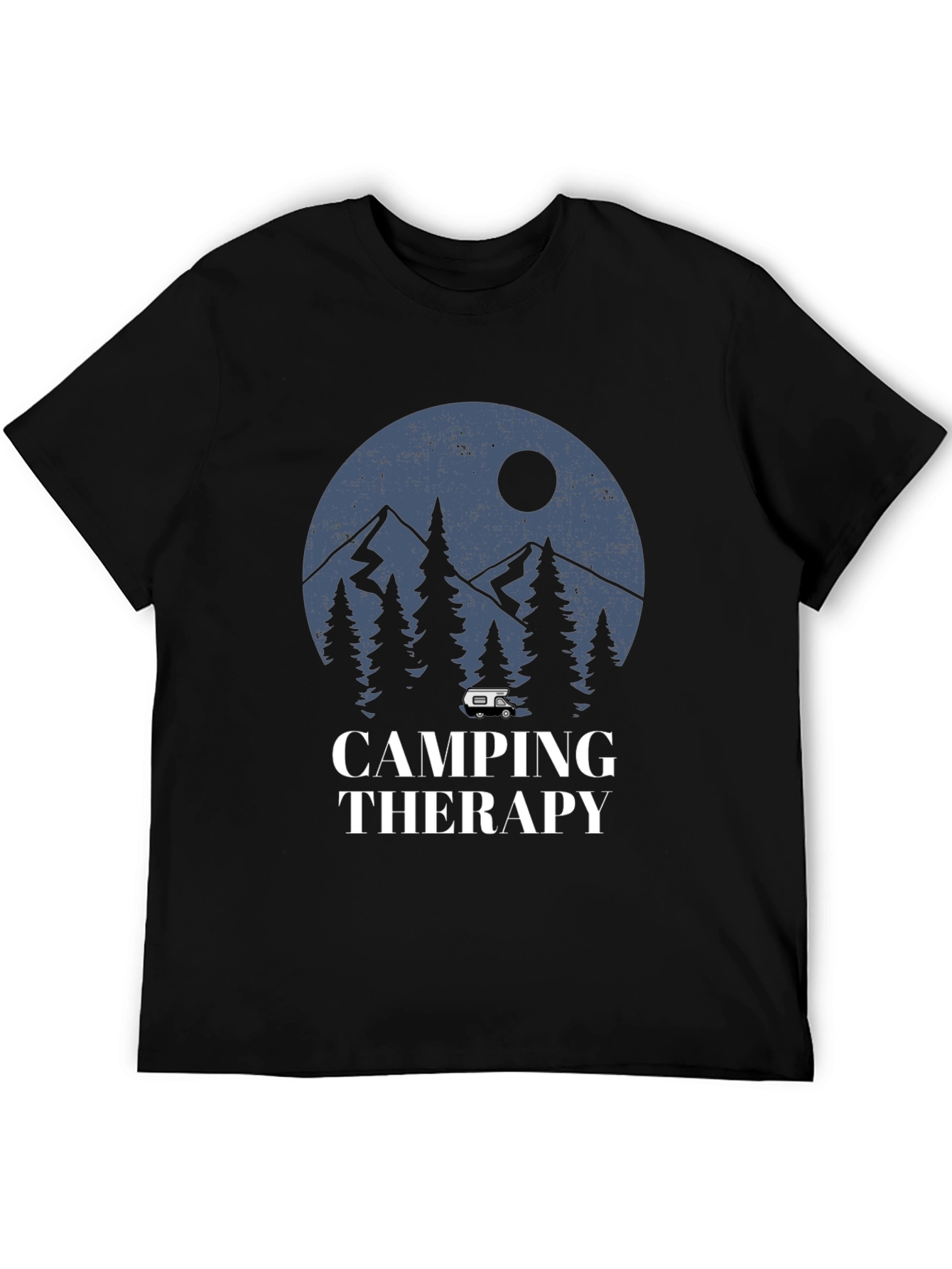 Camping Therapy Graphic Tee - Outdoor Adventure Shirt