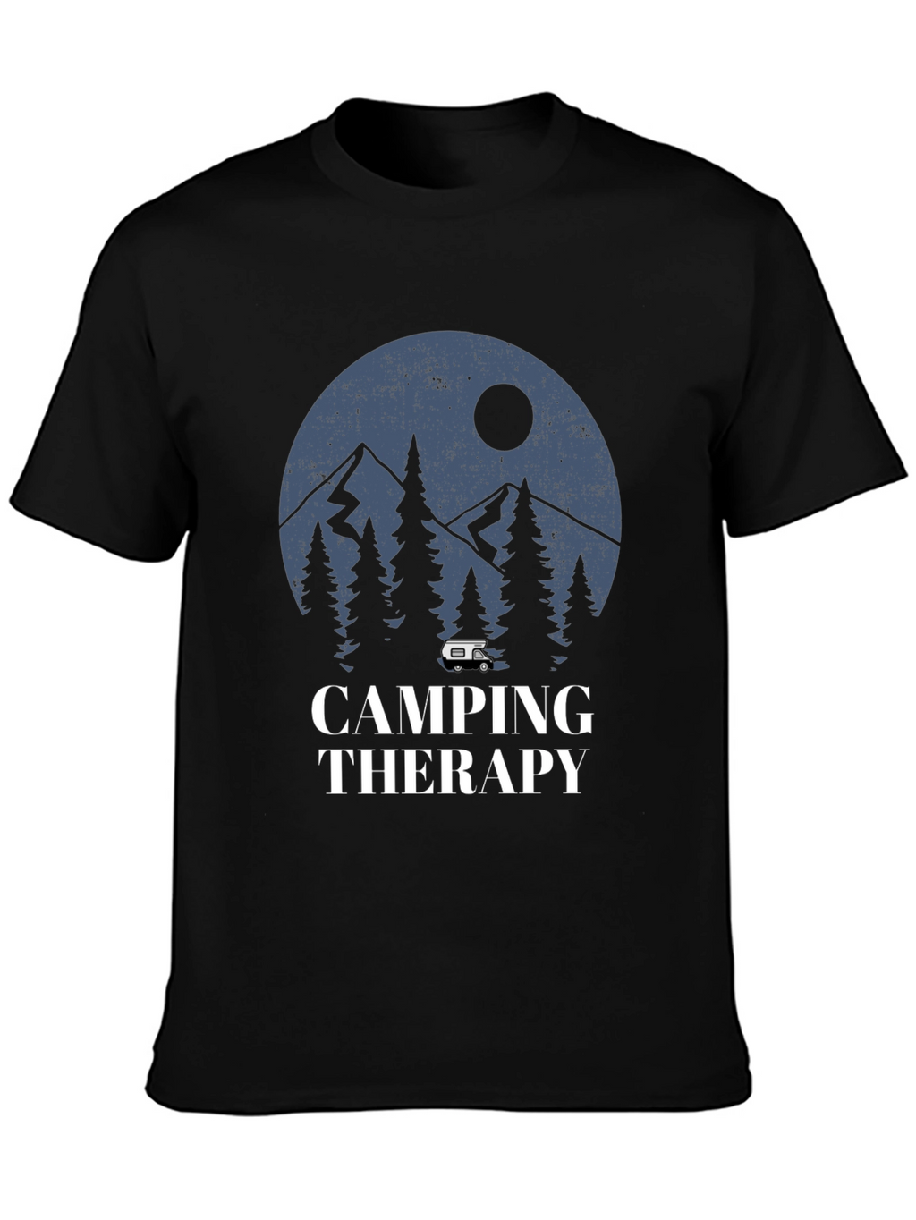 Camping Therapy Graphic Tee - Outdoor Adventure Shirt