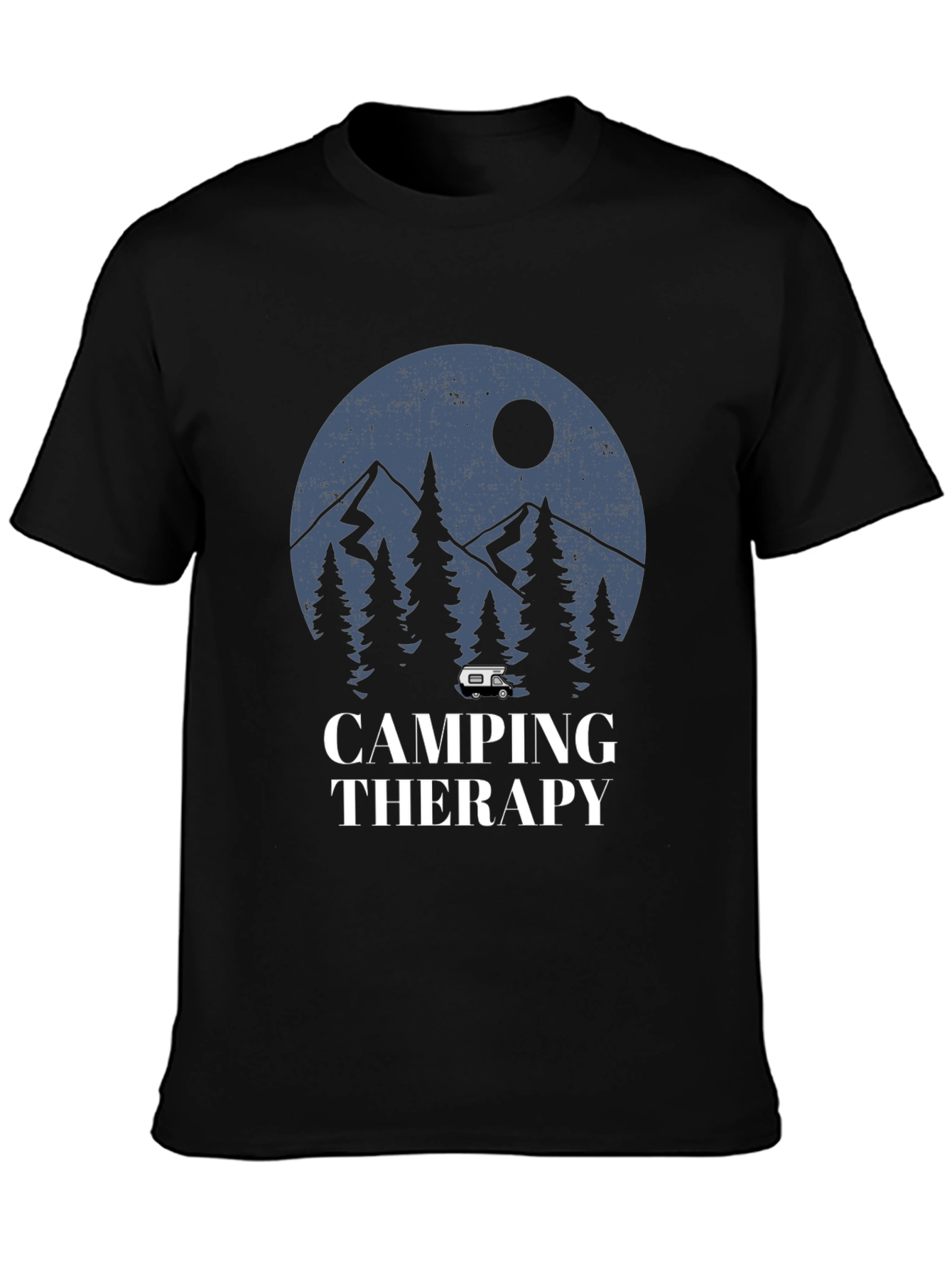 Camping Therapy Graphic Tee - Outdoor Adventure Shirt