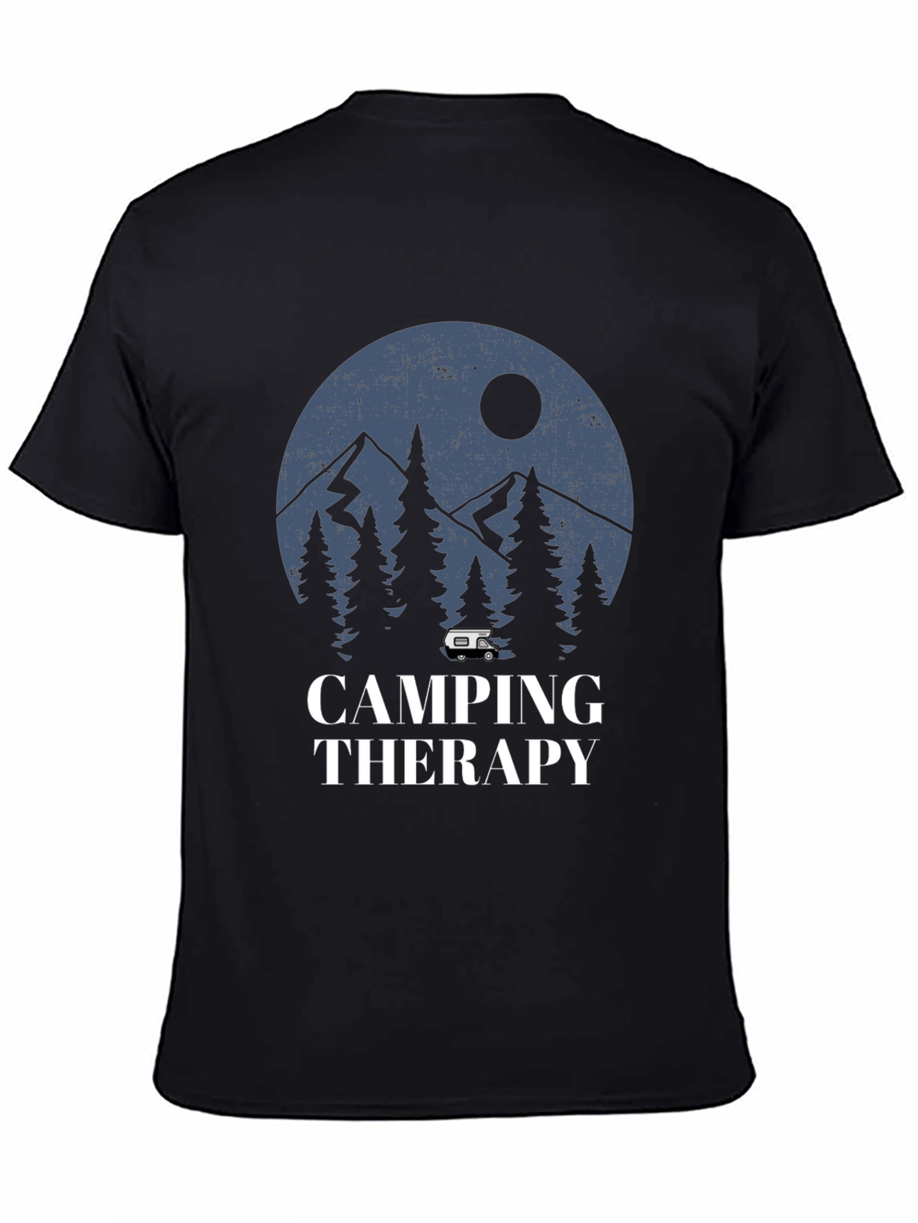 Camping Therapy Graphic Tee - Outdoor Adventure Shirt