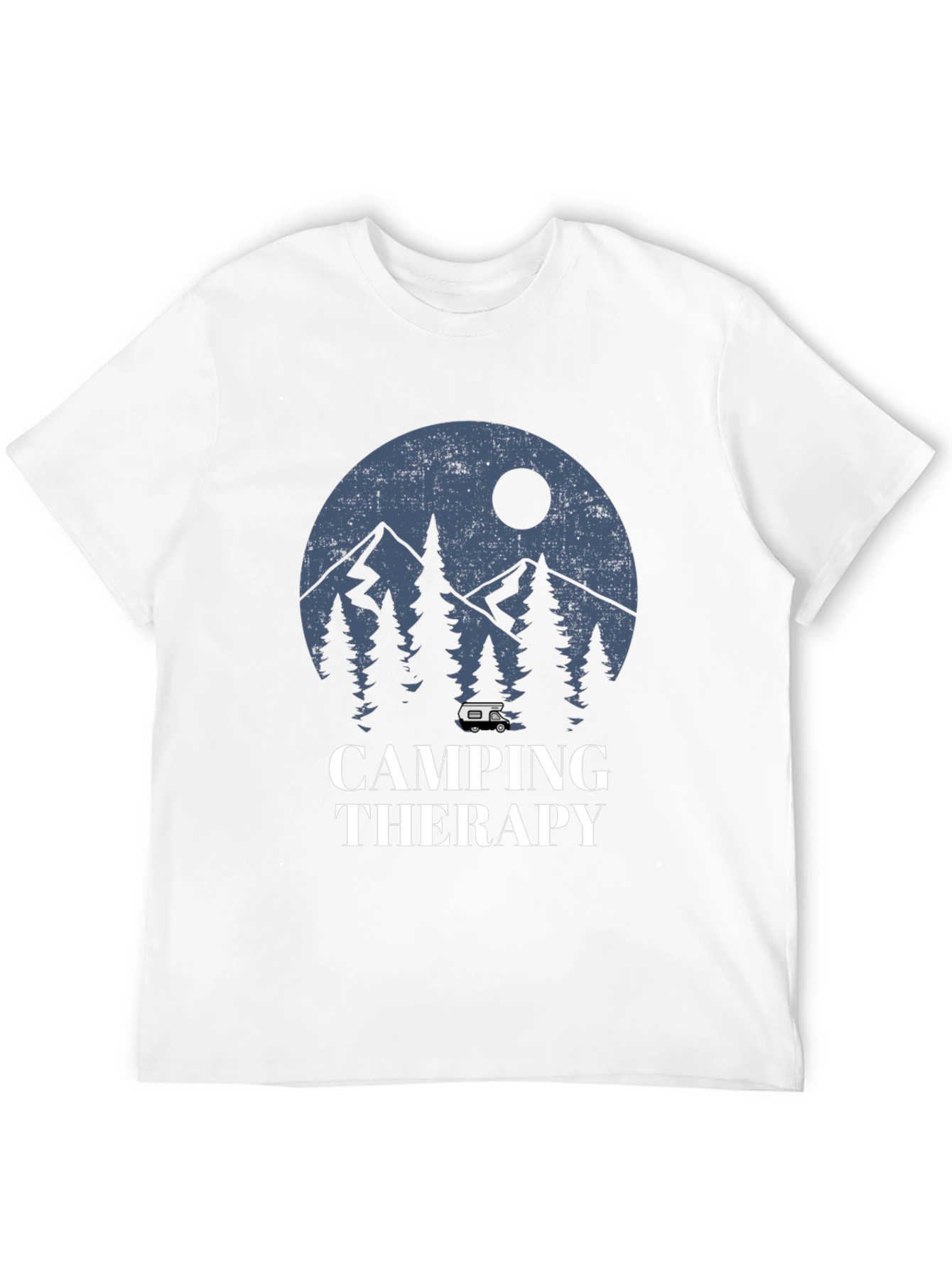 Camping Therapy Graphic Tee - Outdoor Adventure Shirt