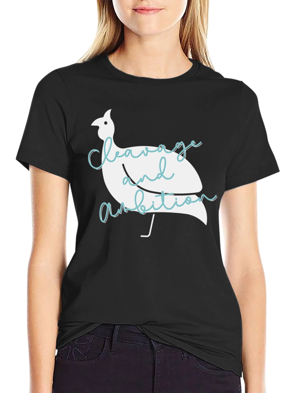 Cleavage and Ambition Graphic Tee
