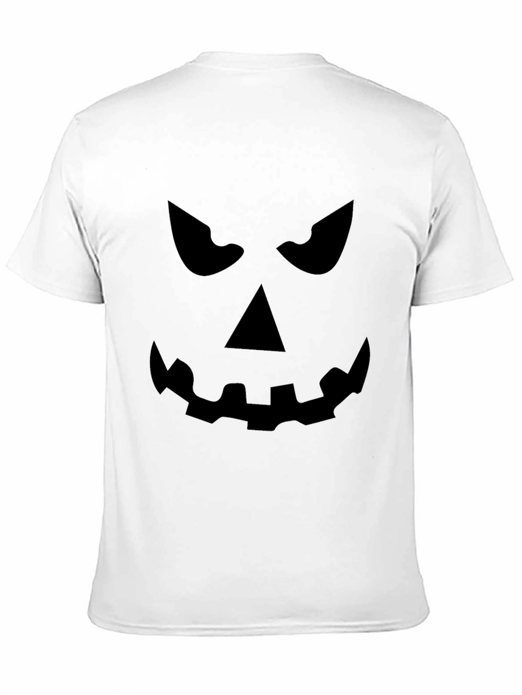 Spooky Pumpkin Face Black T-Shirt - Halloween Ready