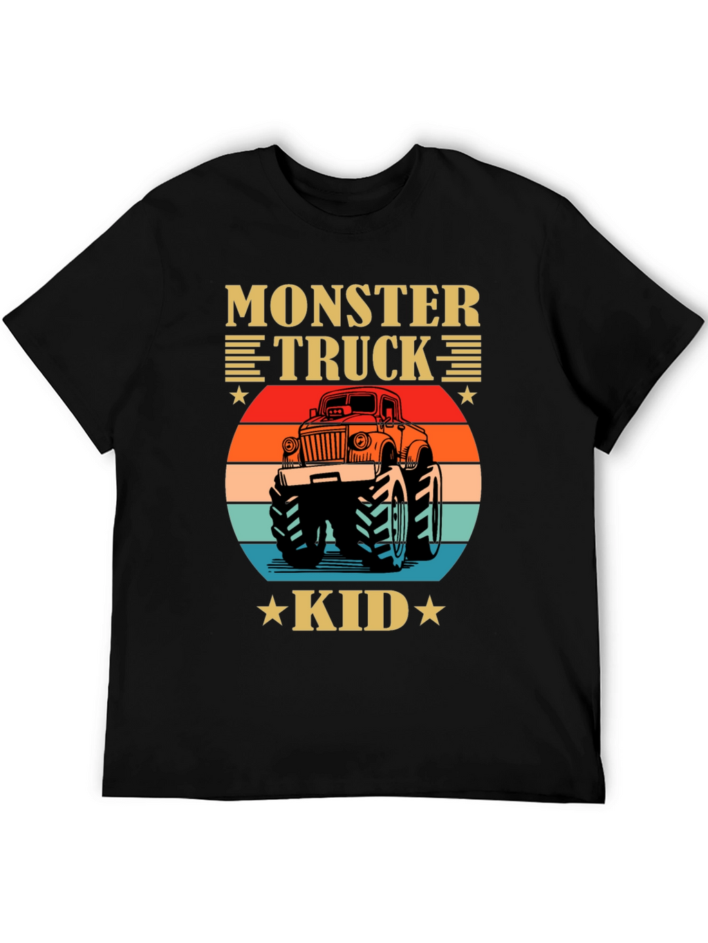 Monster Truck Kid Tee - Retro Graphic