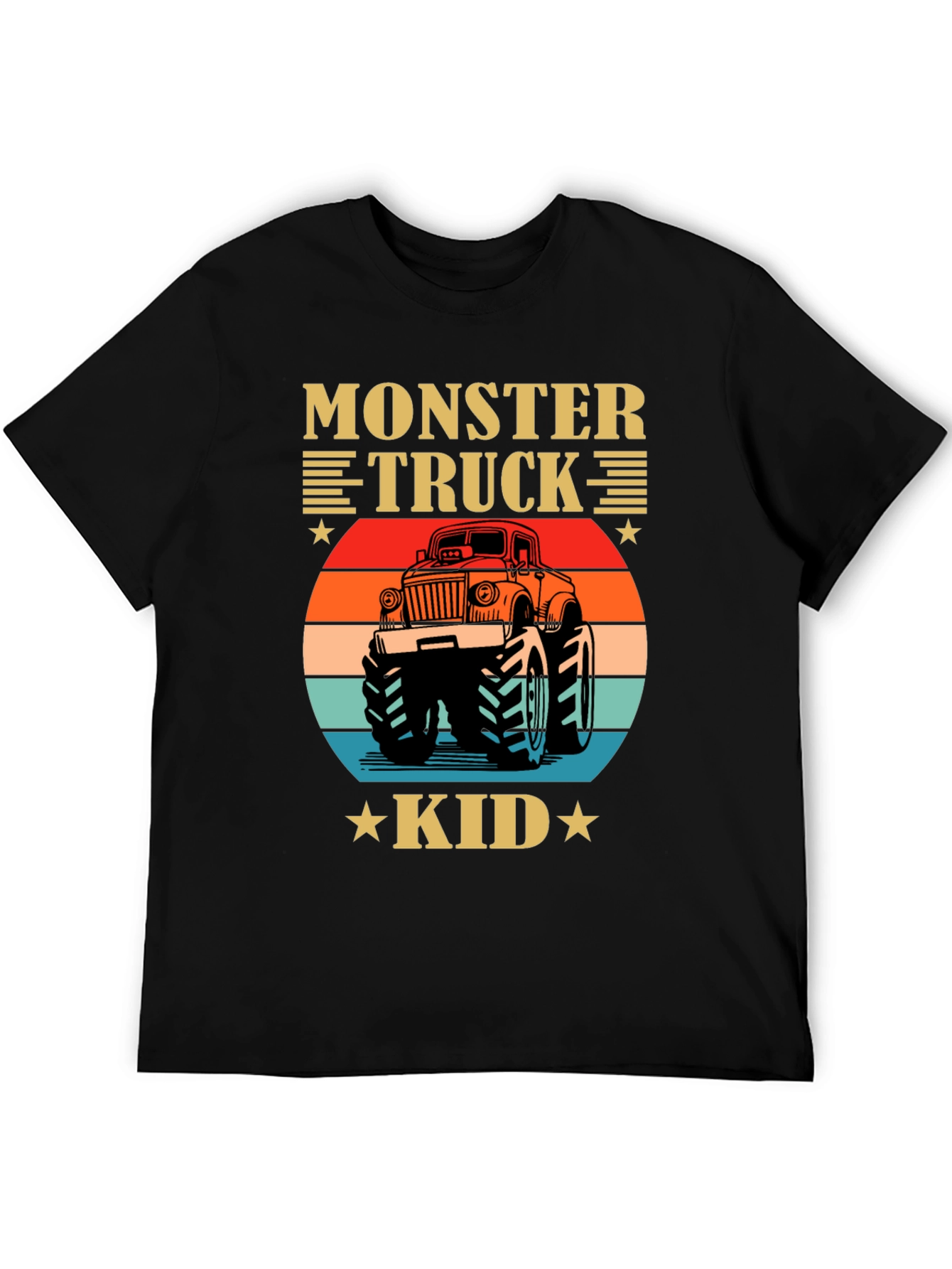Monster Truck Kid Tee - Retro Graphic