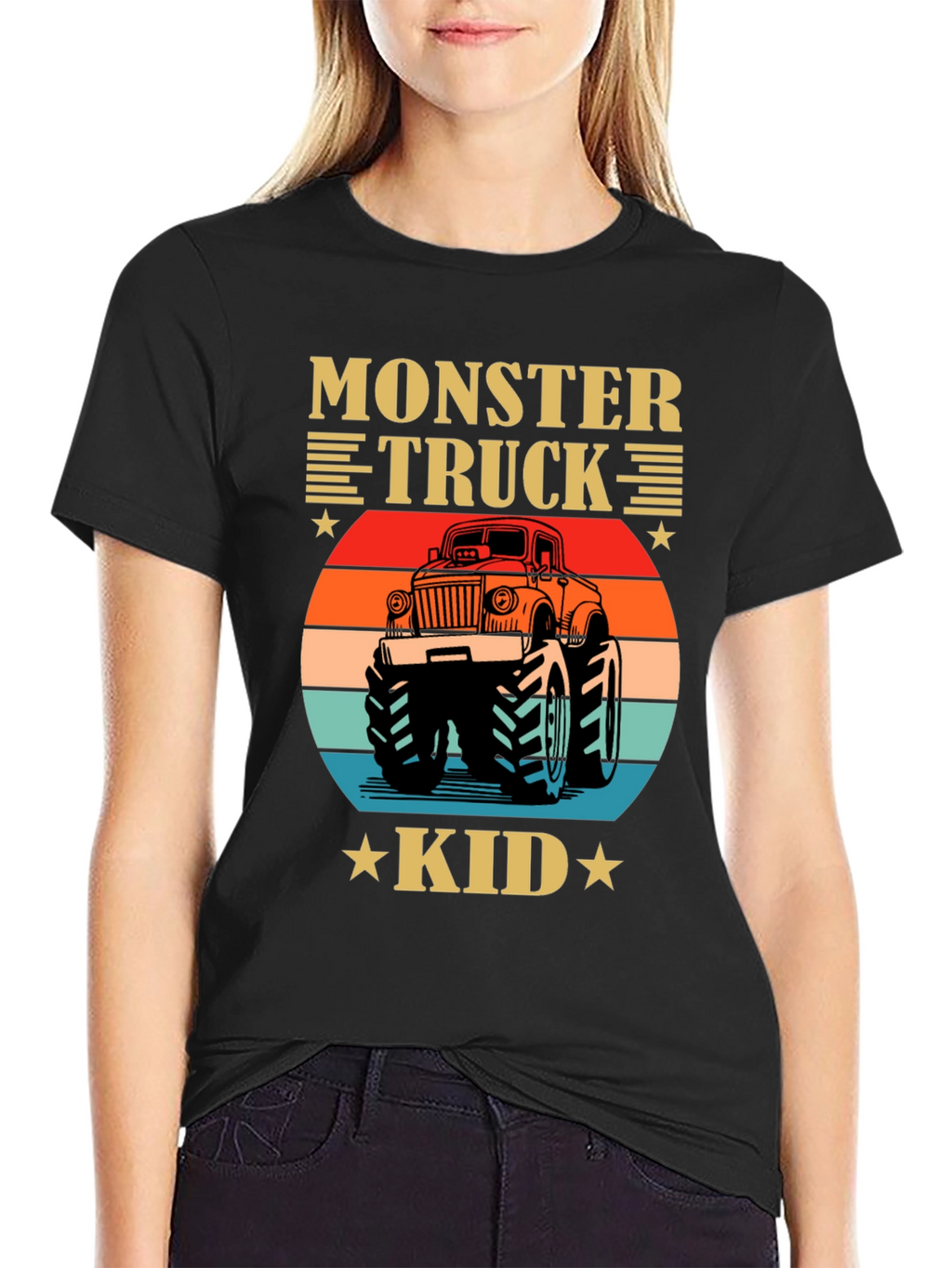 Monster Truck Kid Tee - Retro Graphic
