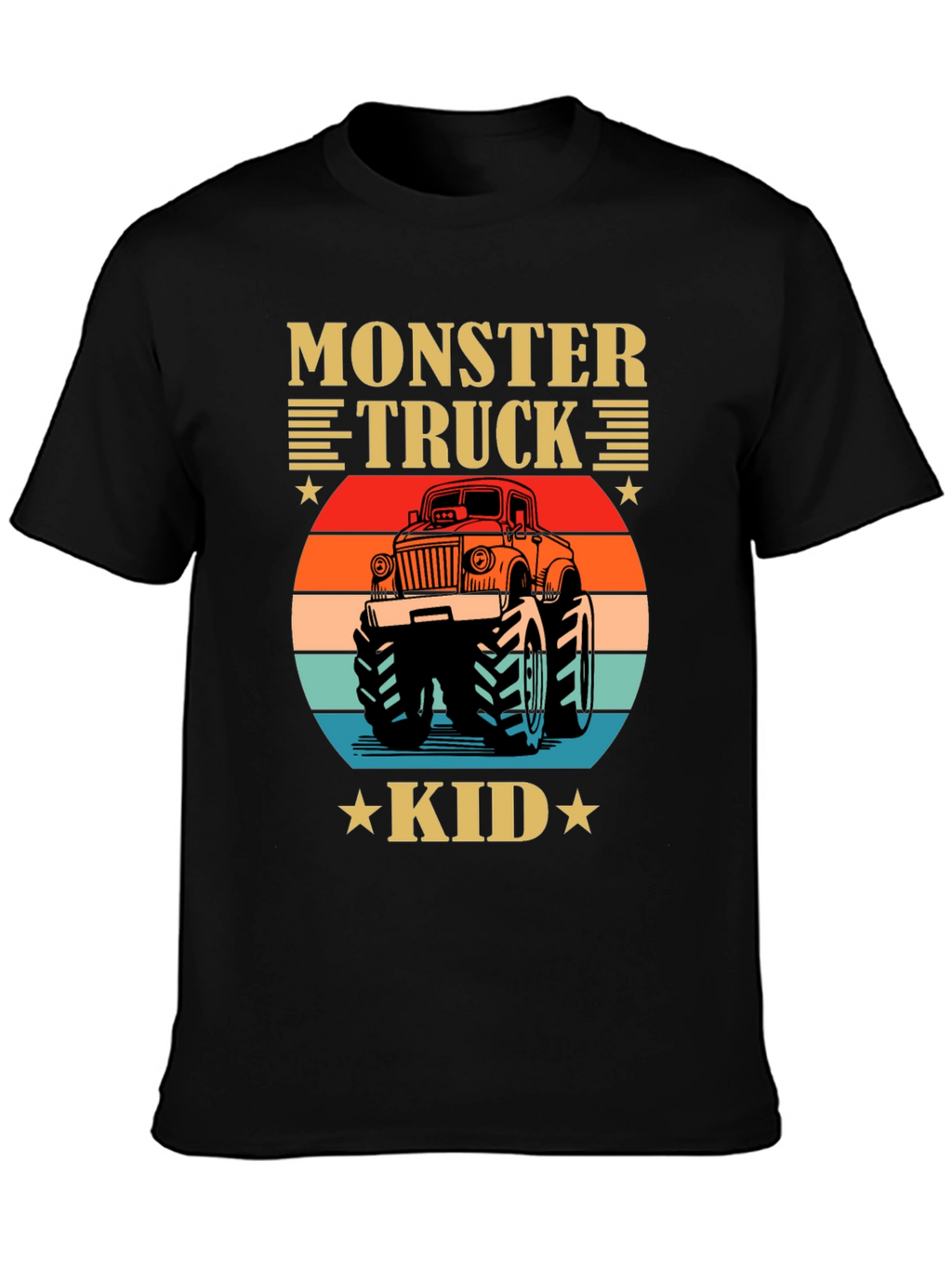 Monster Truck Kid Tee - Retro Graphic
