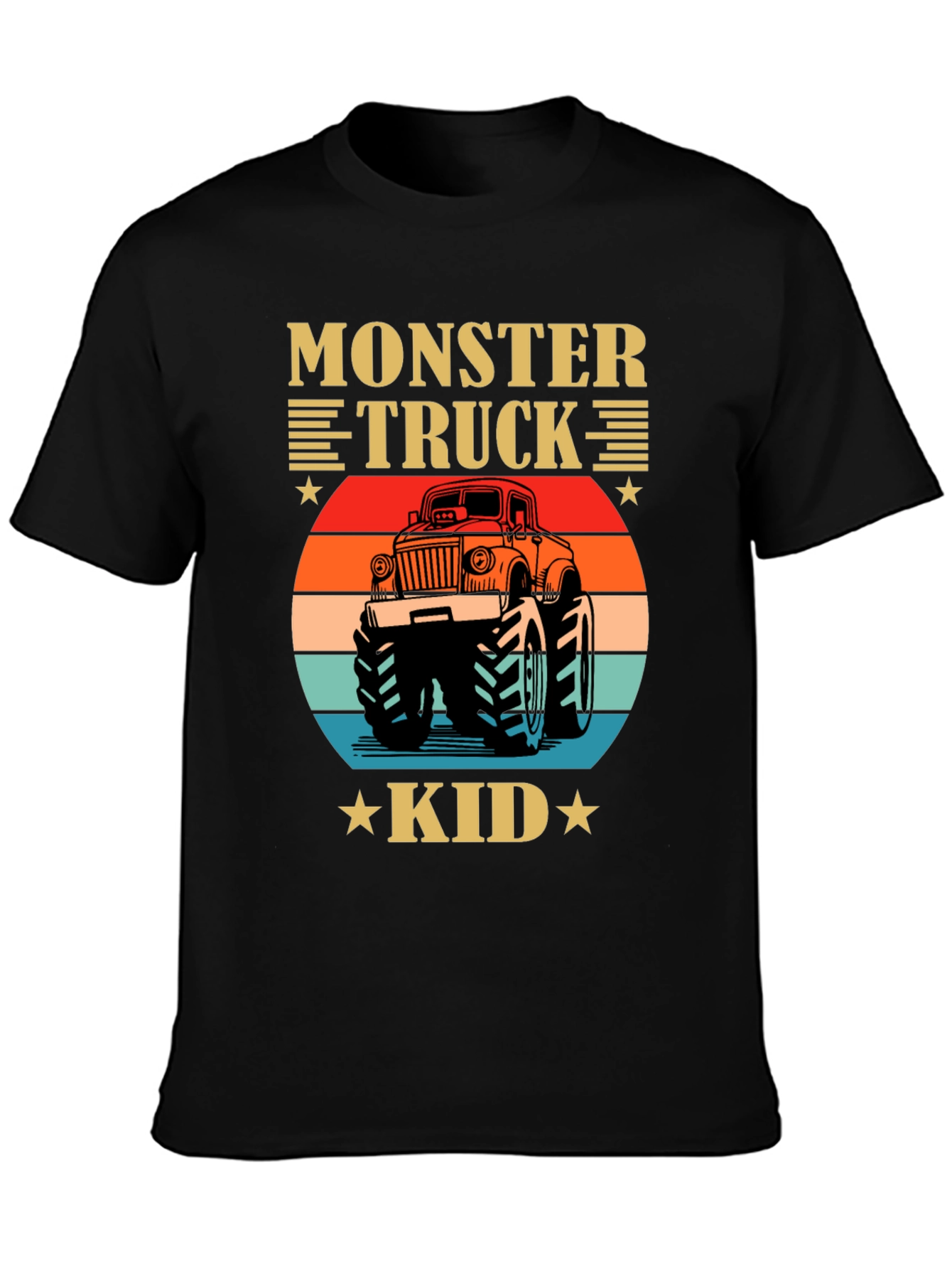 Monster Truck Kid Tee - Retro Graphic