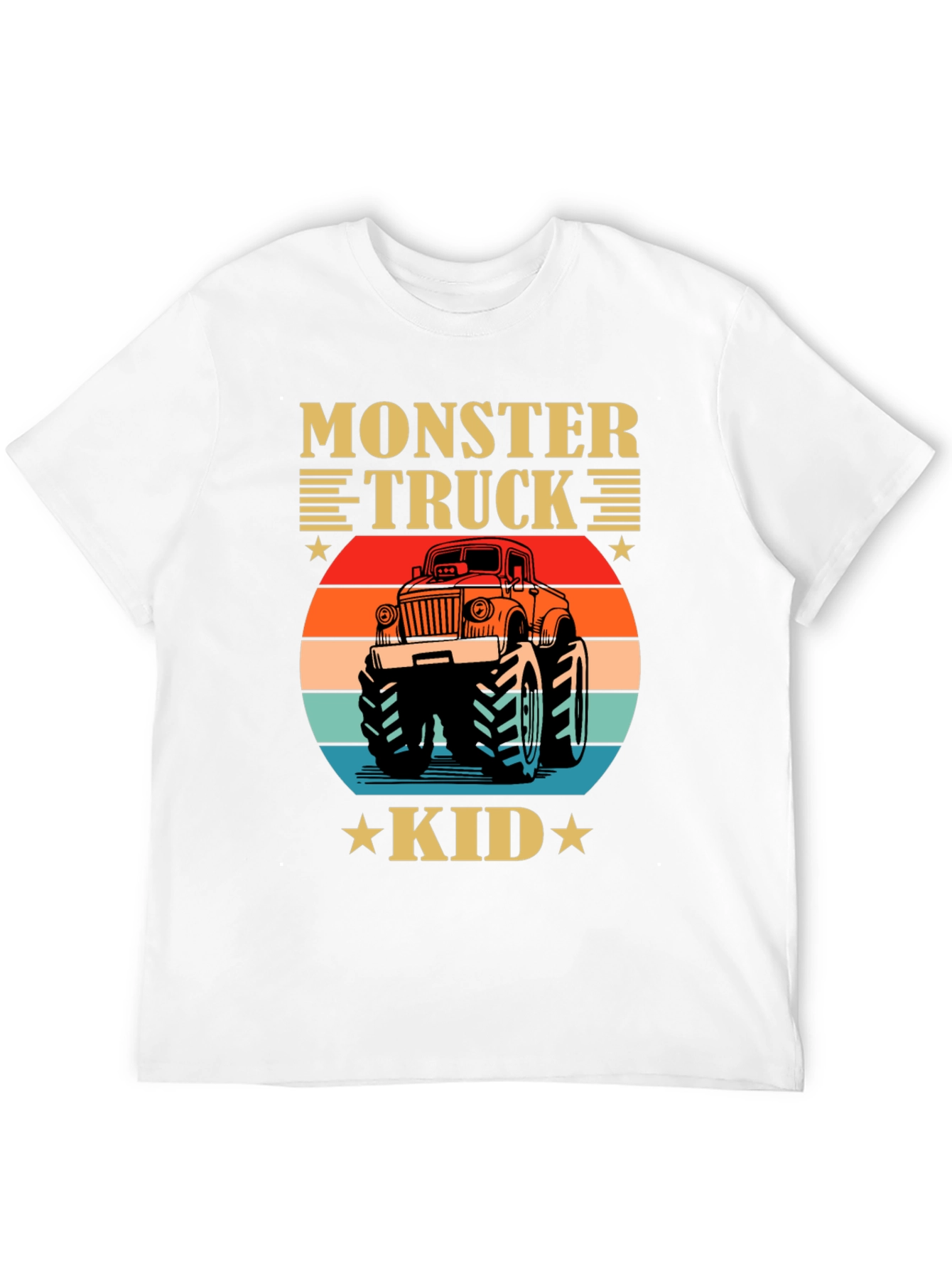 Monster Truck Kid Tee - Retro Graphic