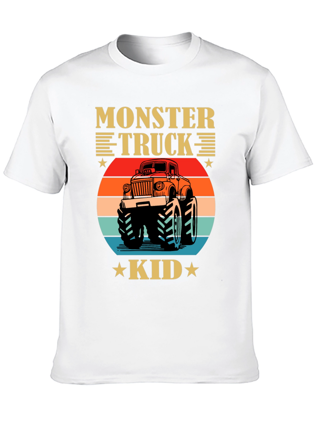 Monster Truck Kid Tee - Retro Graphic