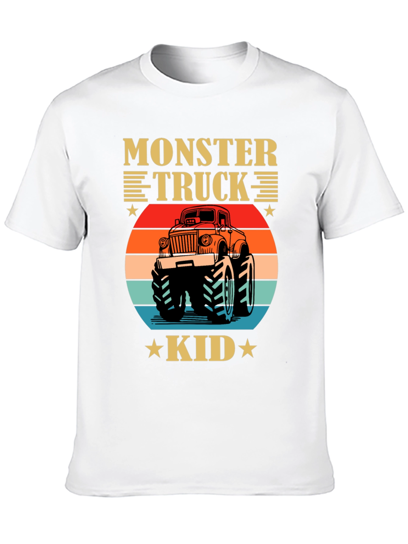 Monster Truck Kid Tee - Retro Graphic