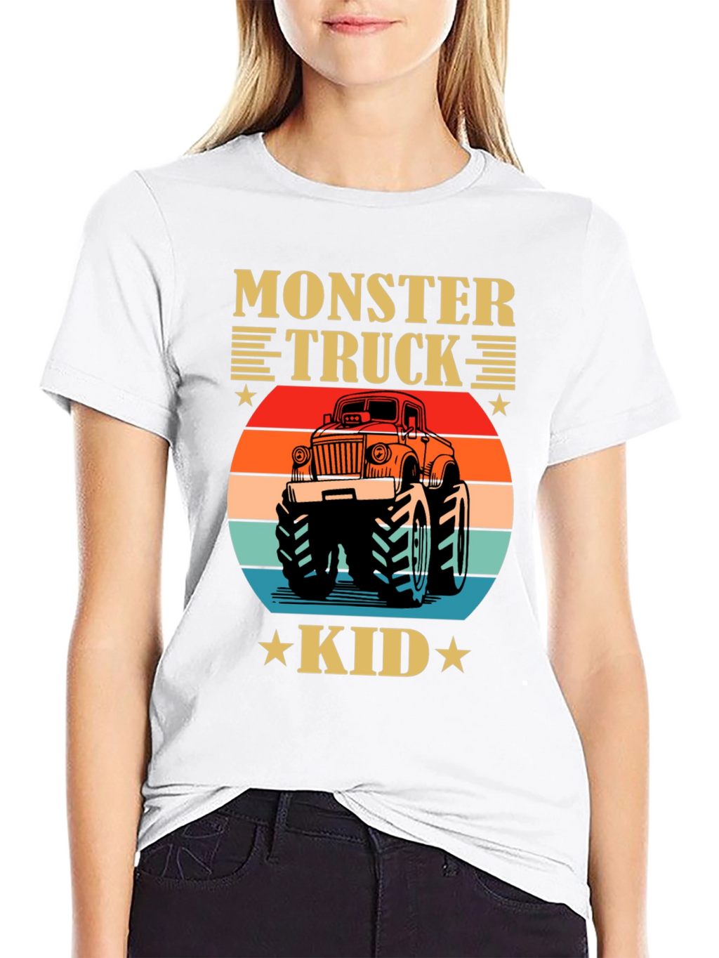 Monster Truck Kid Tee - Retro Graphic