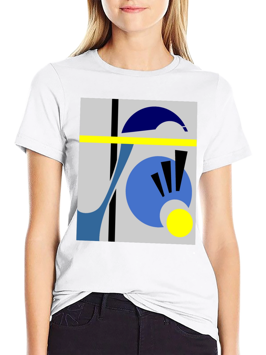 Abstract Geometric T-Shirt - Modern Art Tee