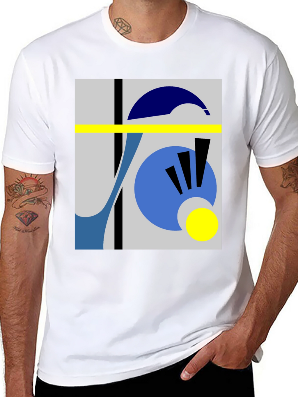 Abstract Geometric T-Shirt - Modern Art Tee