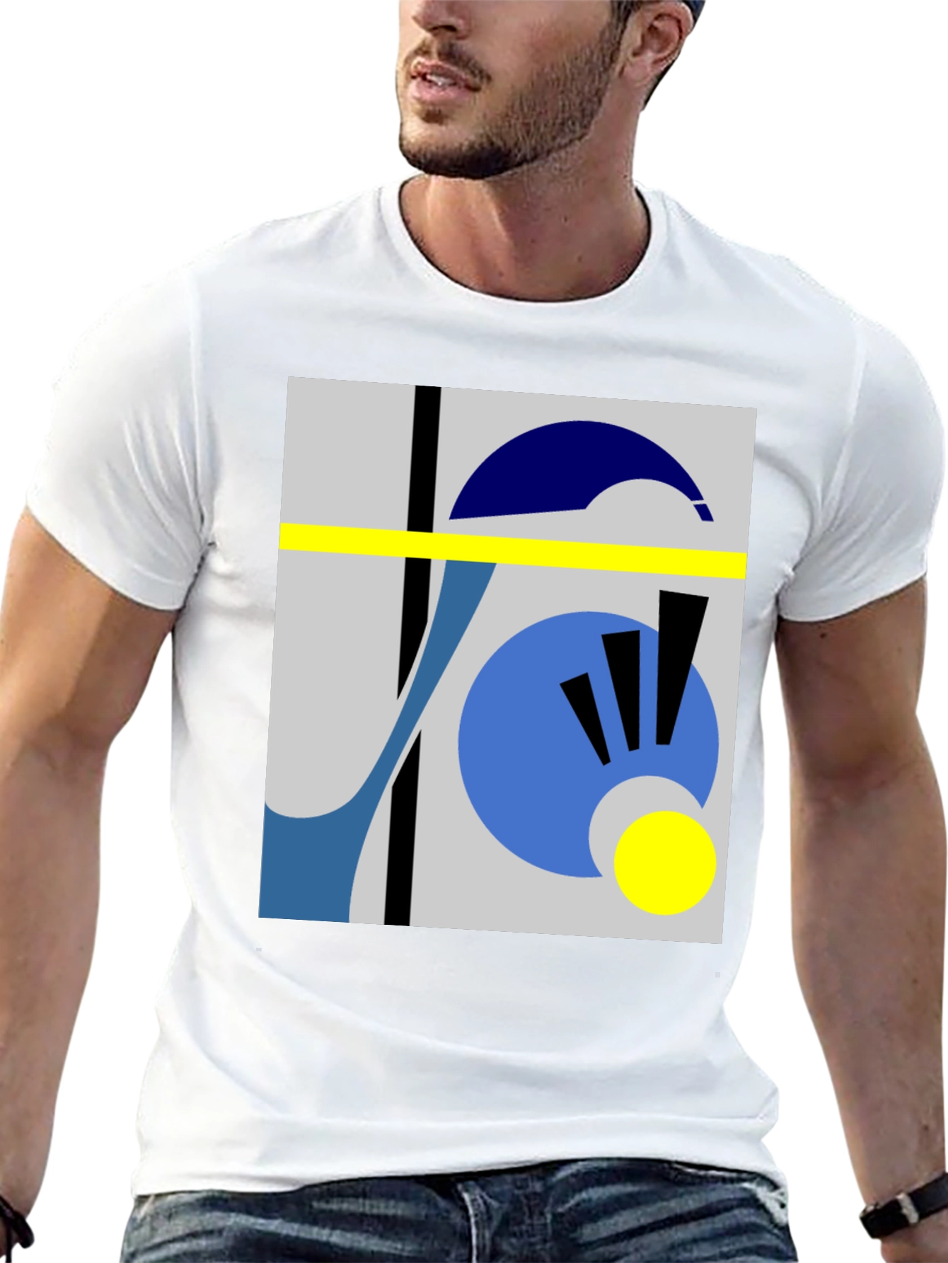 Abstract Geometric T-Shirt - Modern Art Tee