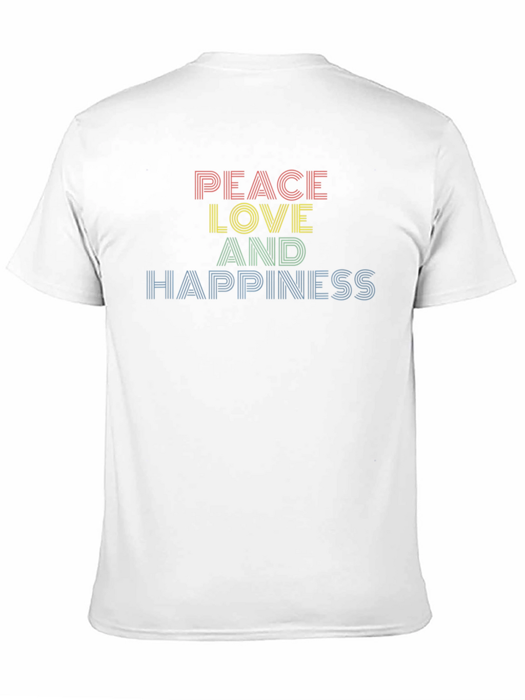 Peace Love Happiness Retro Graphic Tee