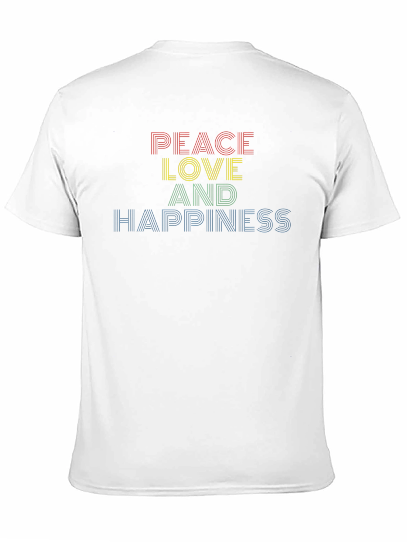 Peace Love Happiness Retro Graphic Tee