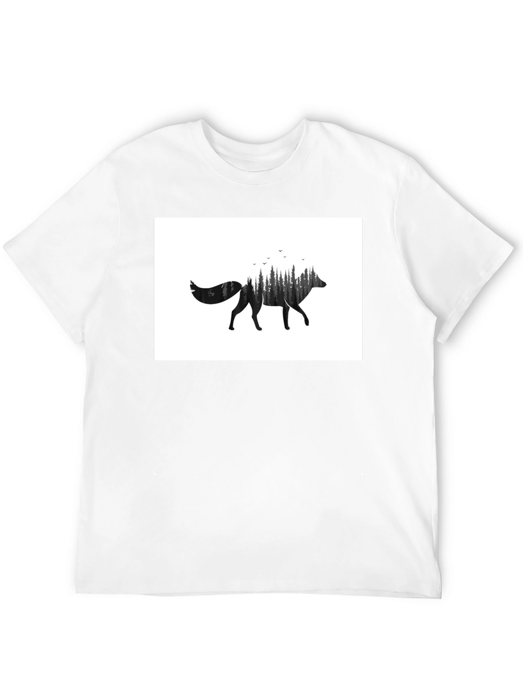 Wolf Forest Graphic Tee - Black