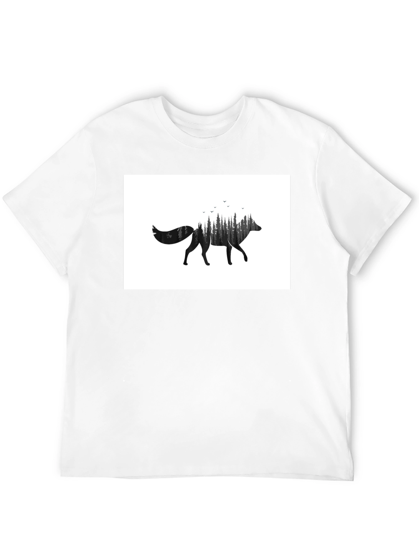 Wolf Forest Graphic Tee - Black